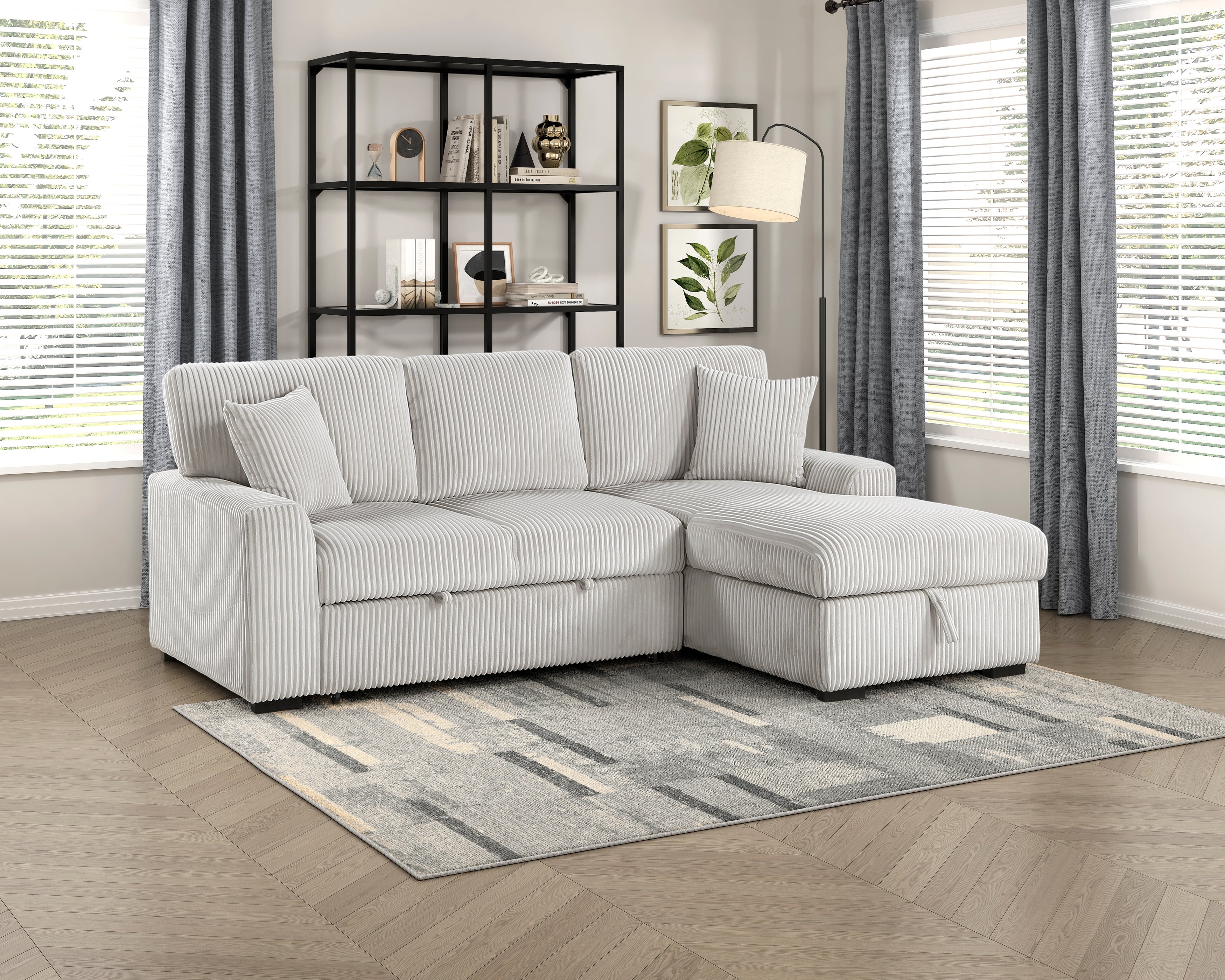 9633MNB*22LRC (2)2-Piece Sectional with Right Chaise - 9633MNB*22LRC