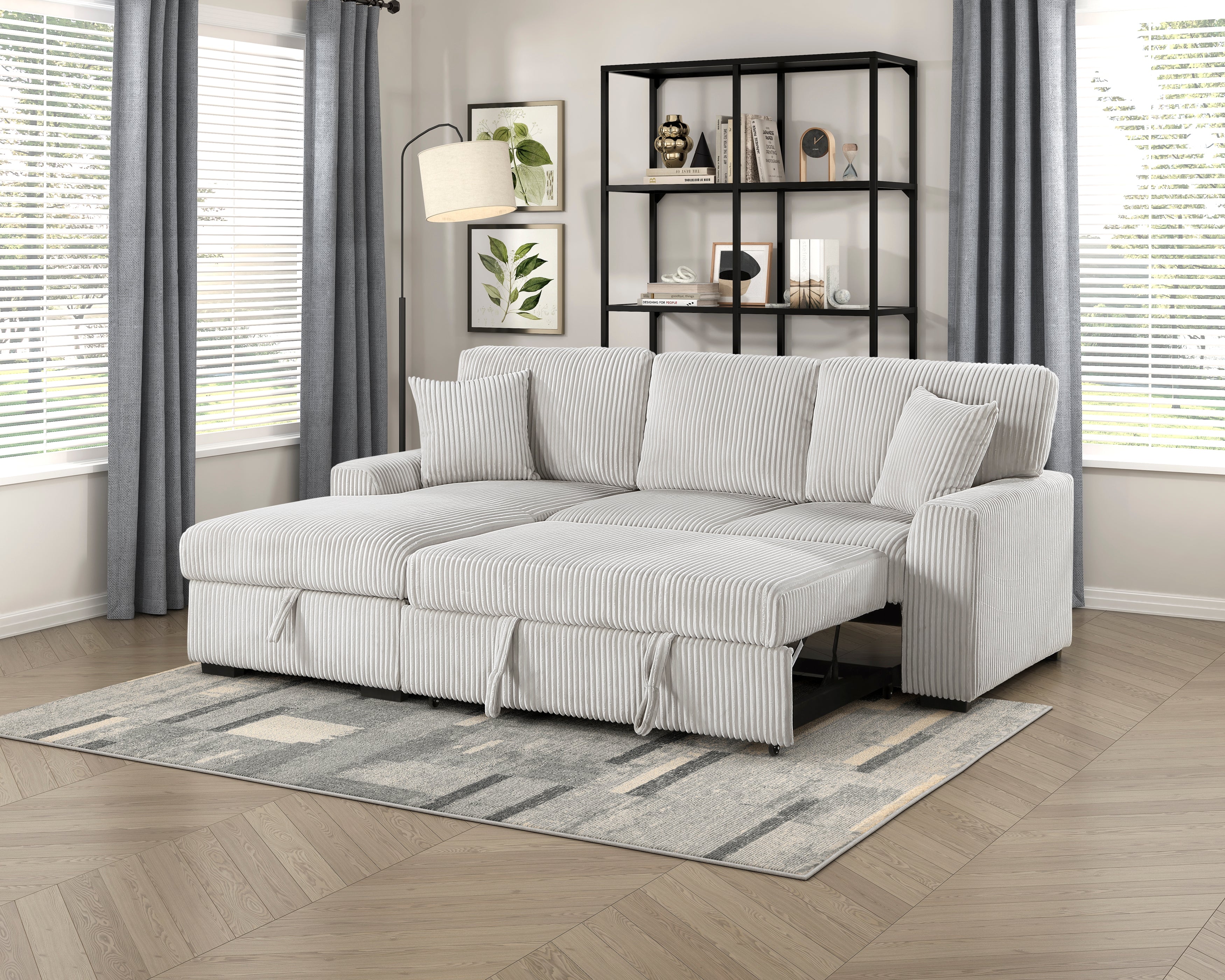 9633MNB*2LC2R (2)2-Piece Sectional with Left Chaise - 9633MNB*2LC2R