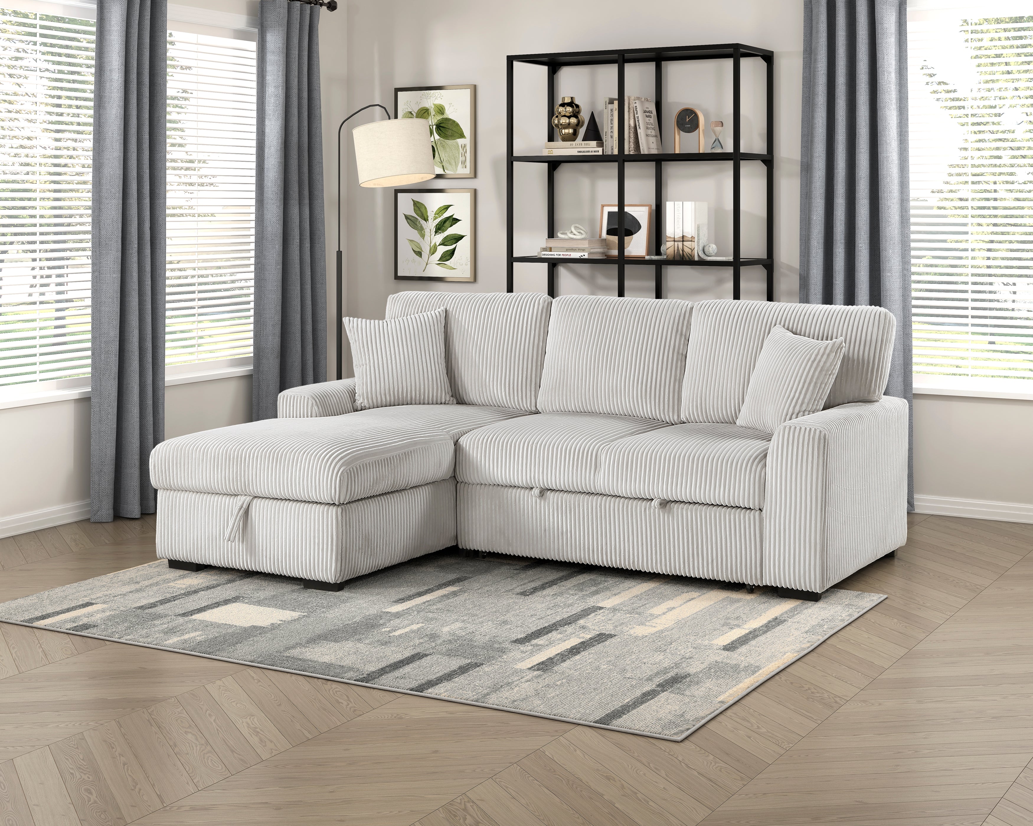 9633MNB*2LC2R (2)2-Piece Sectional with Left Chaise - 9633MNB*2LC2R