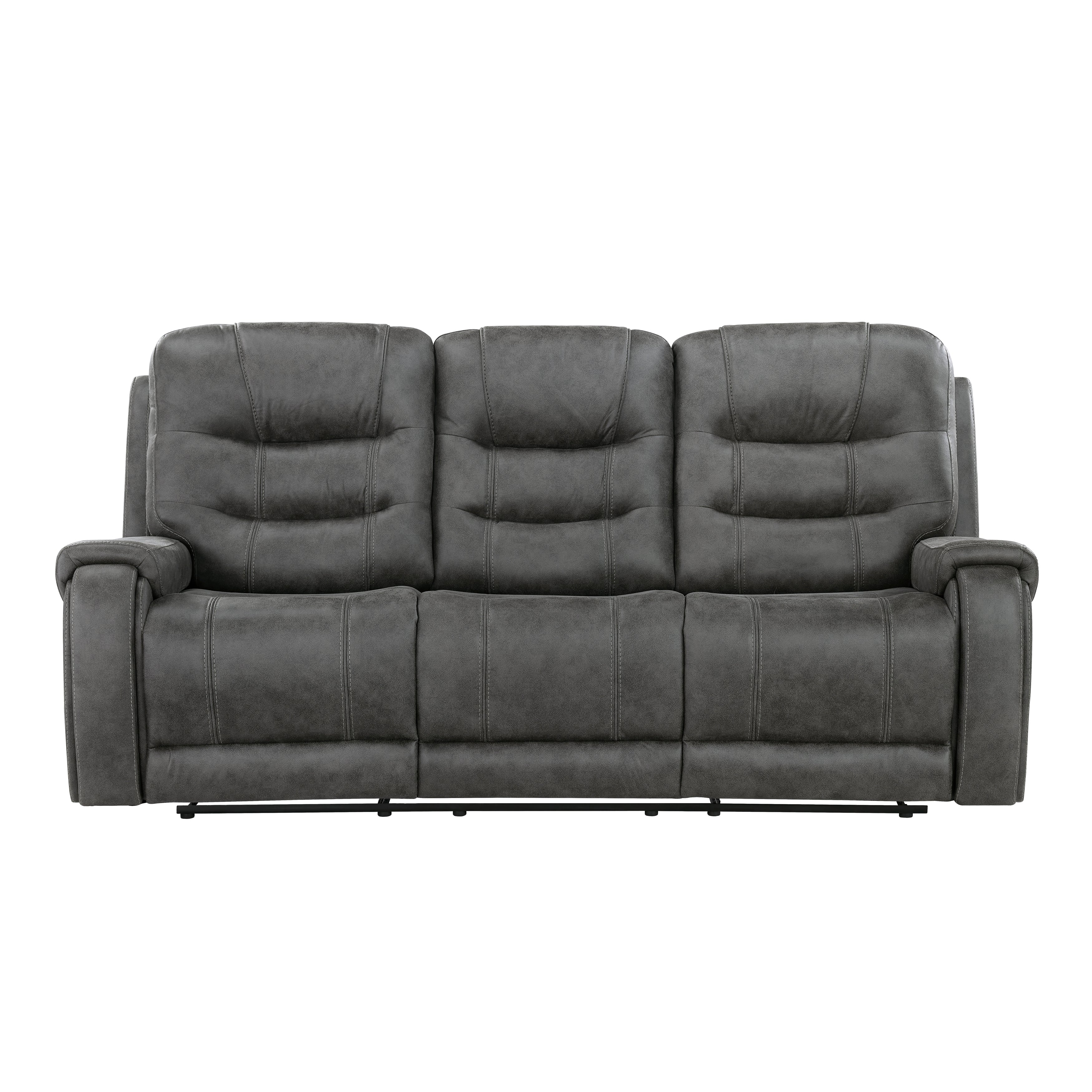 9634DGY*2 2pc Set: Sofa, Love - 9634DGY*2