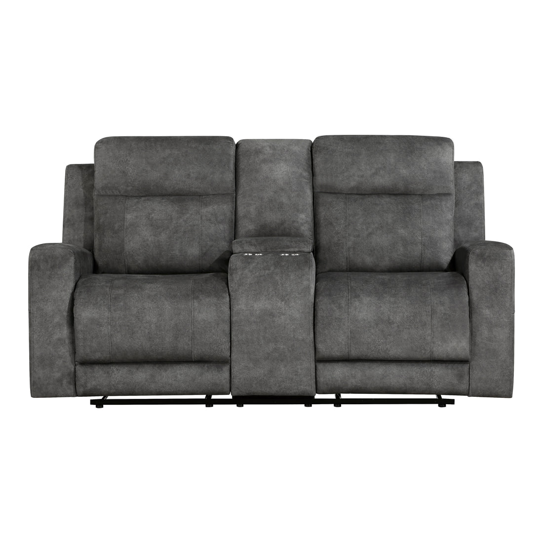 9635DG-2 Double Reclining Love Seat with Center Console - 9635DG-2