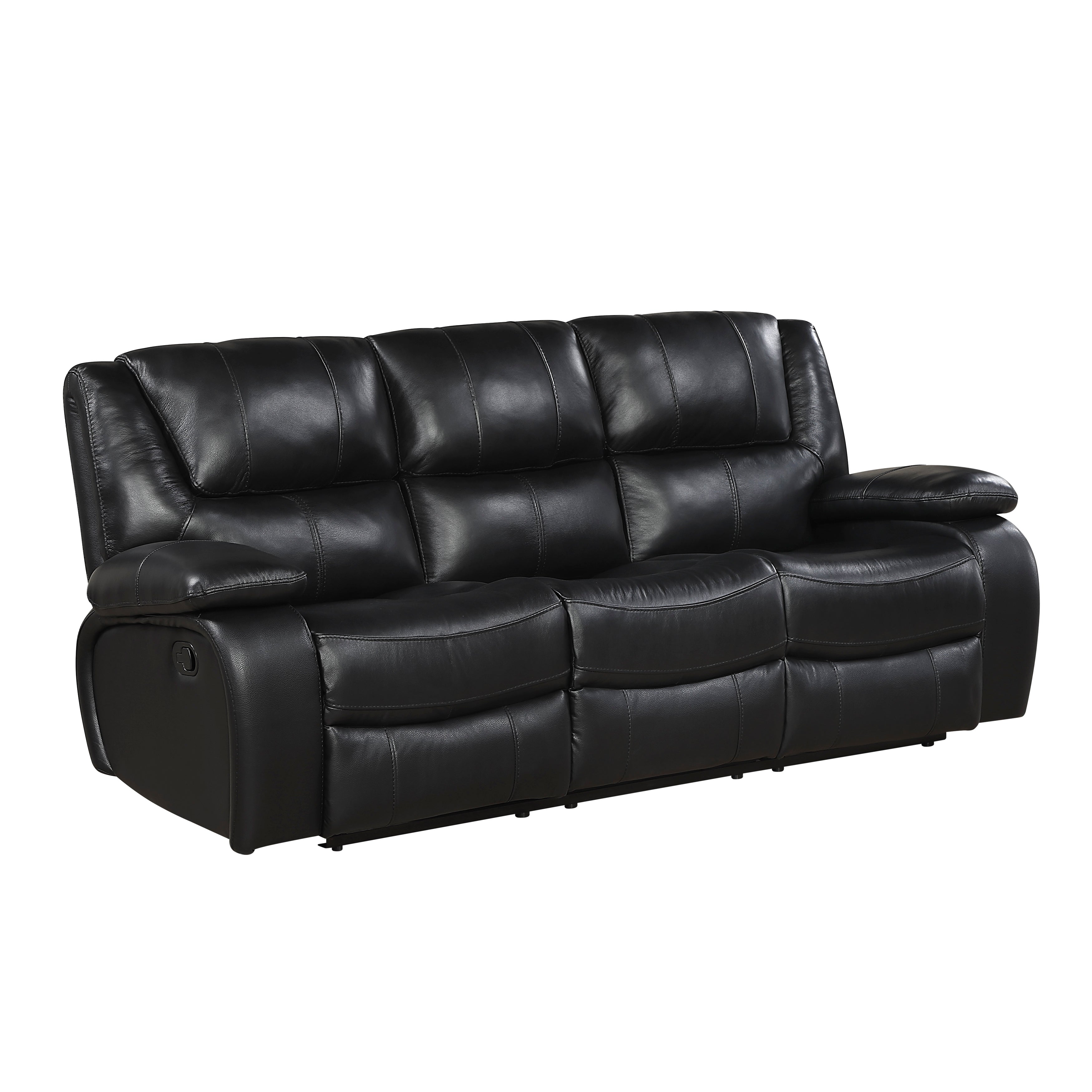 9639BK*2 2pc Set: Sofa, Love - 9639BK*2