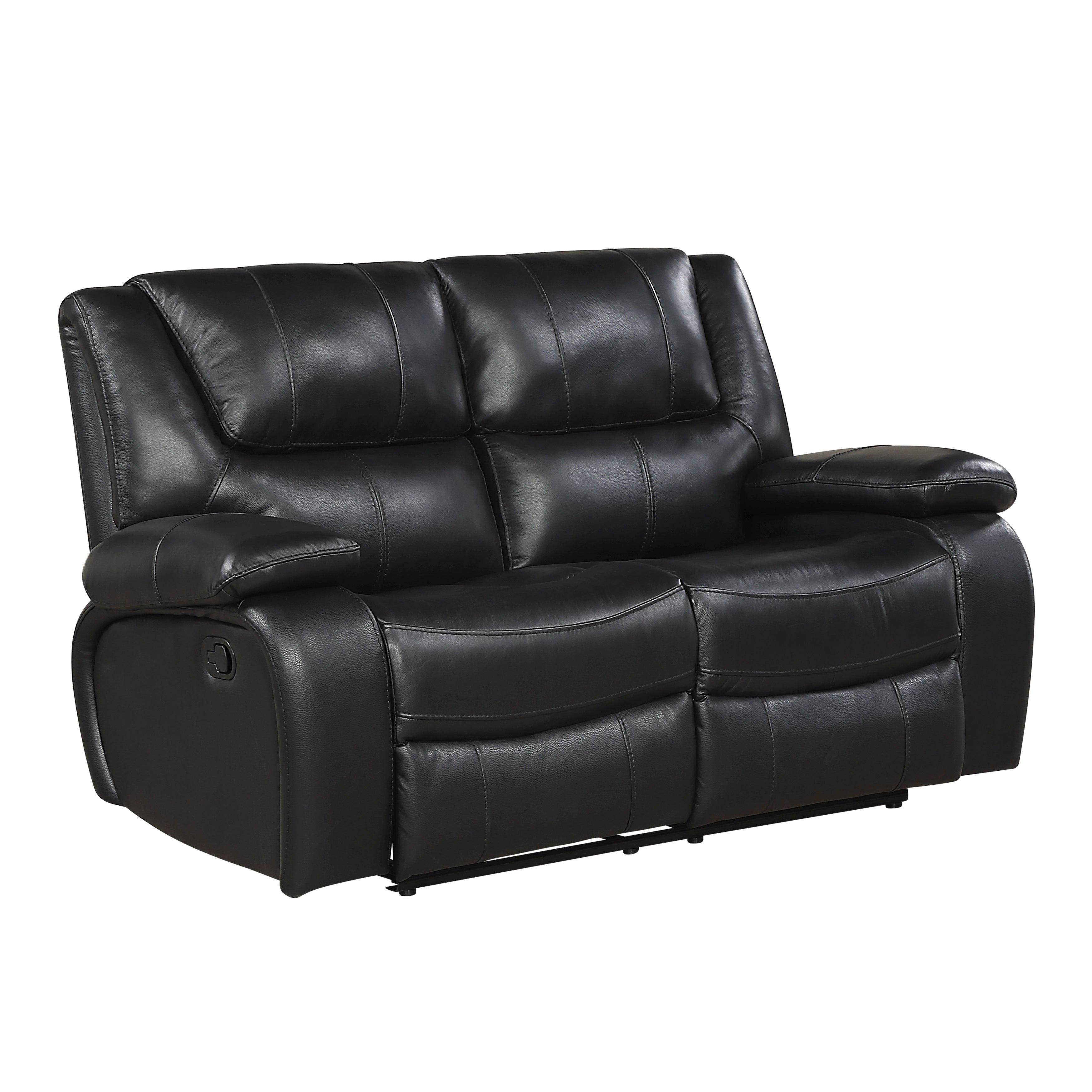 9639BK*2 2pc Set: Sofa, Love - 9639BK*2