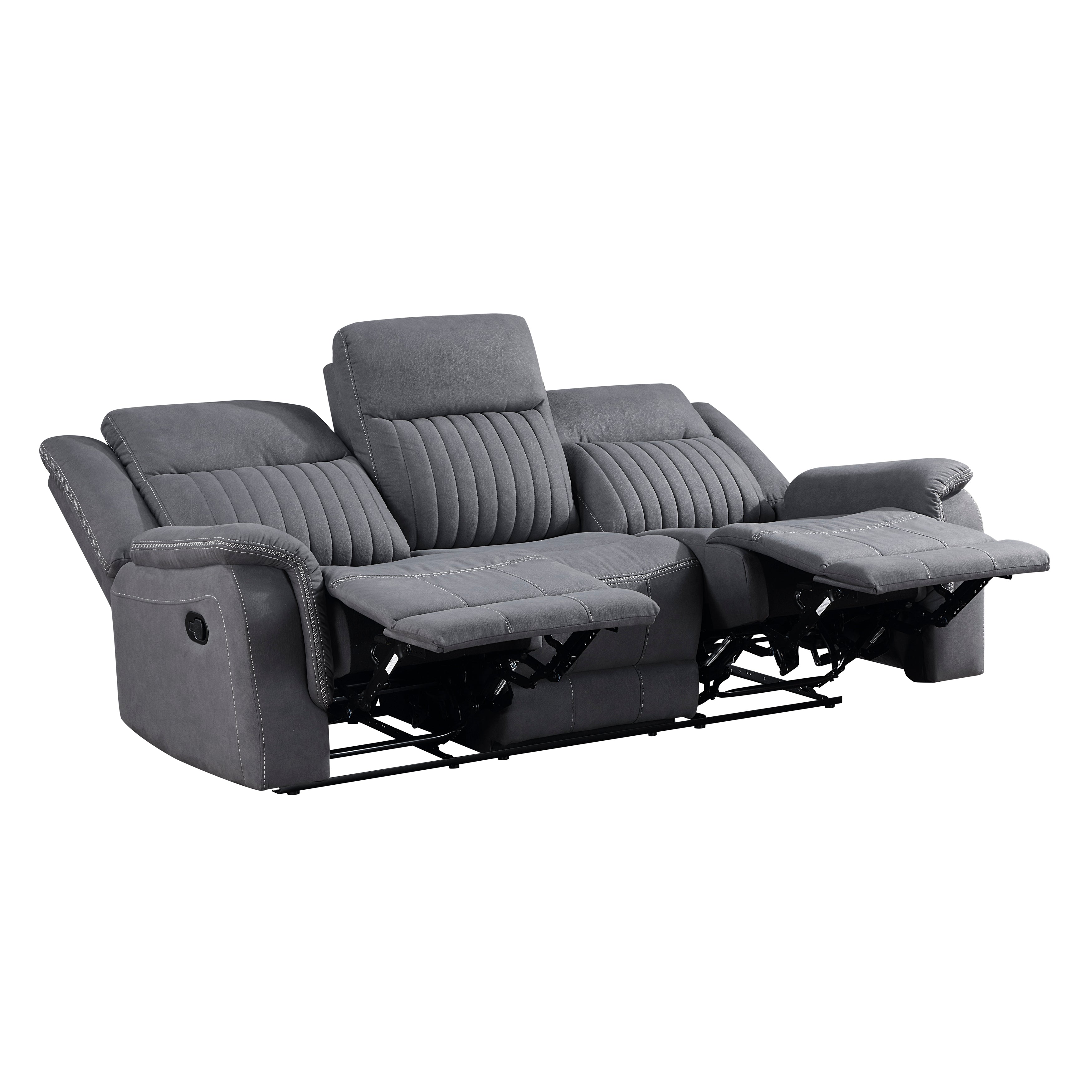 9646GY*2 2pc Set: Sofa, Love - 9646GY*2