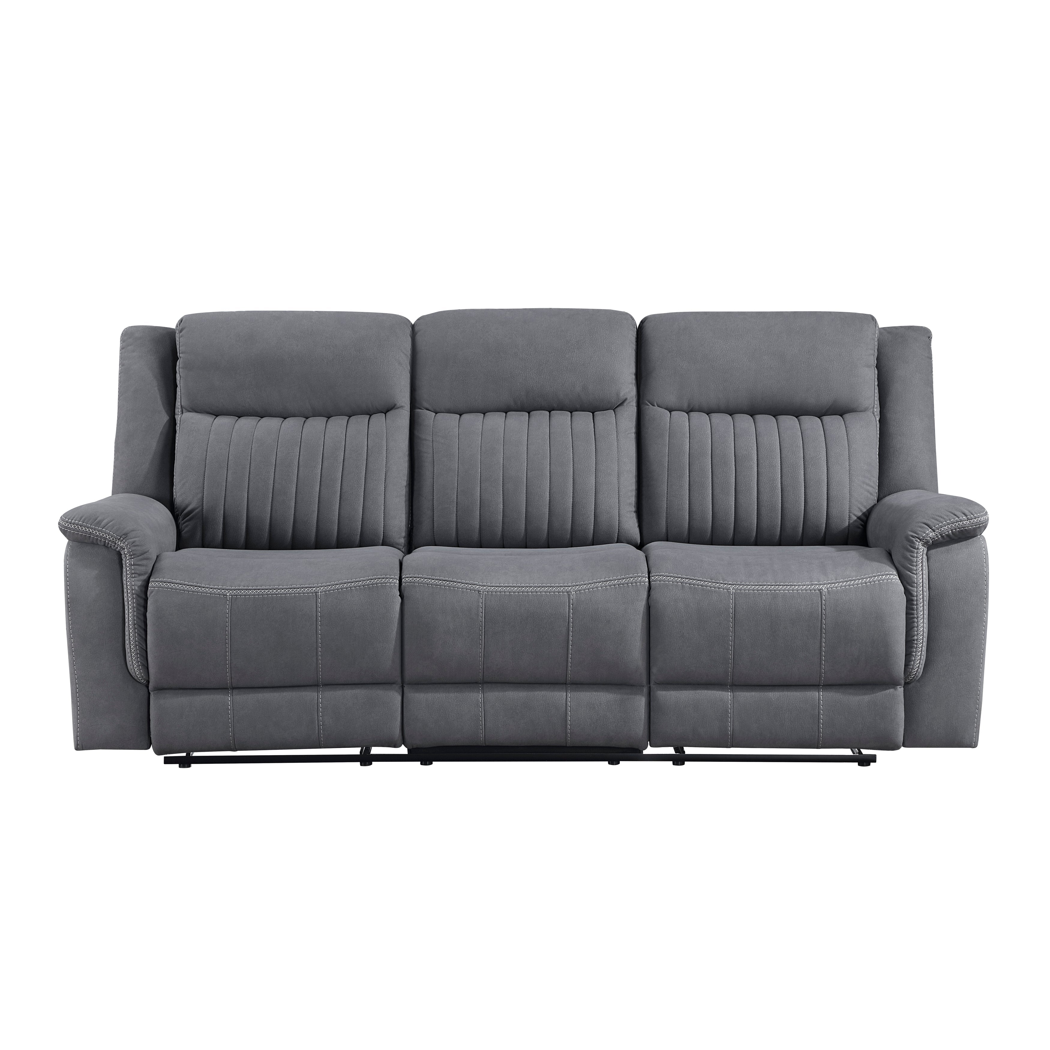 Dean Gray Double Reclining Living Room Set from Homelegance - Luna Furniture