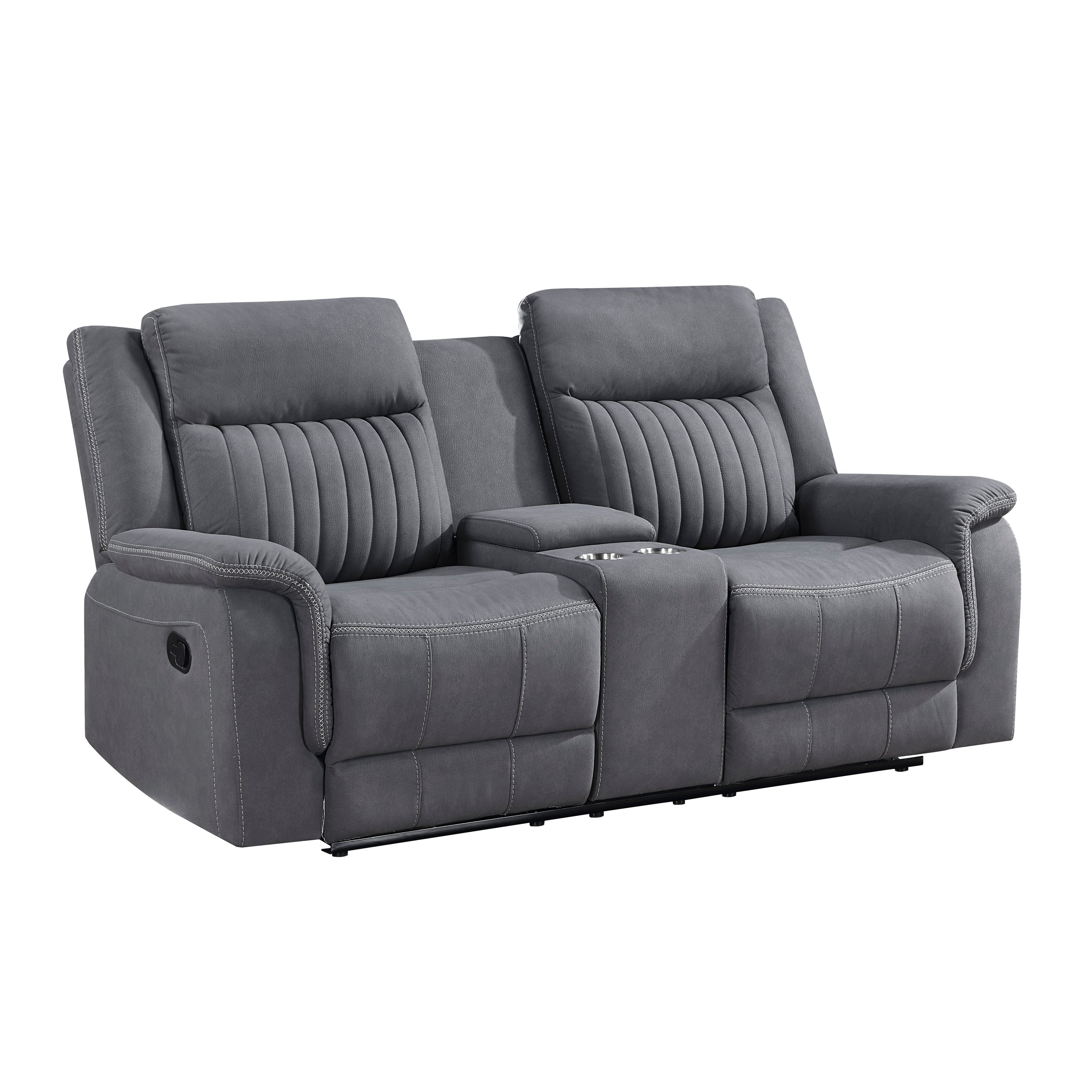 Dean Gray Double Reclining Living Room Set from Homelegance - Luna Furniture