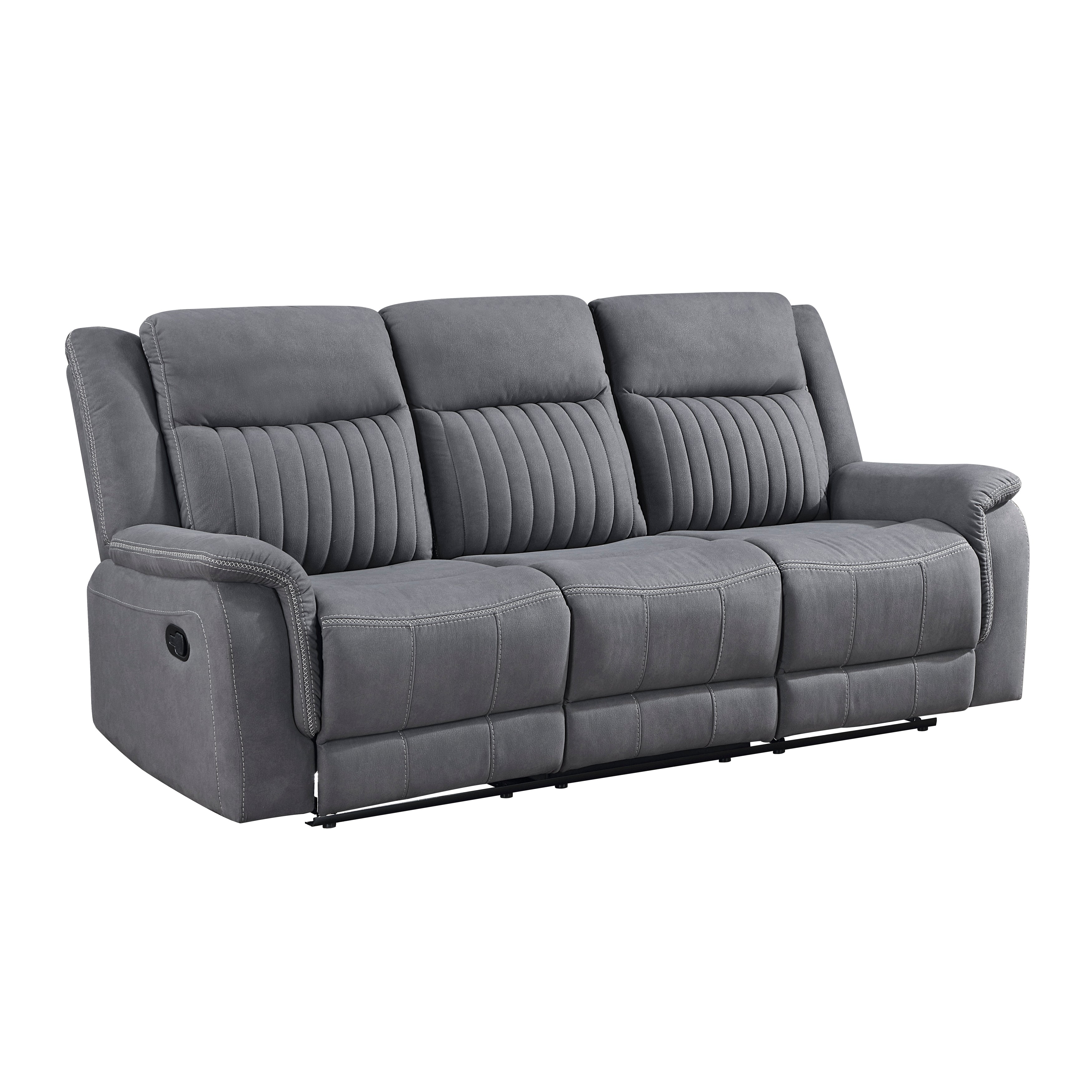 9646GY-3 Double Reclining Sofa - 9646GY-3
