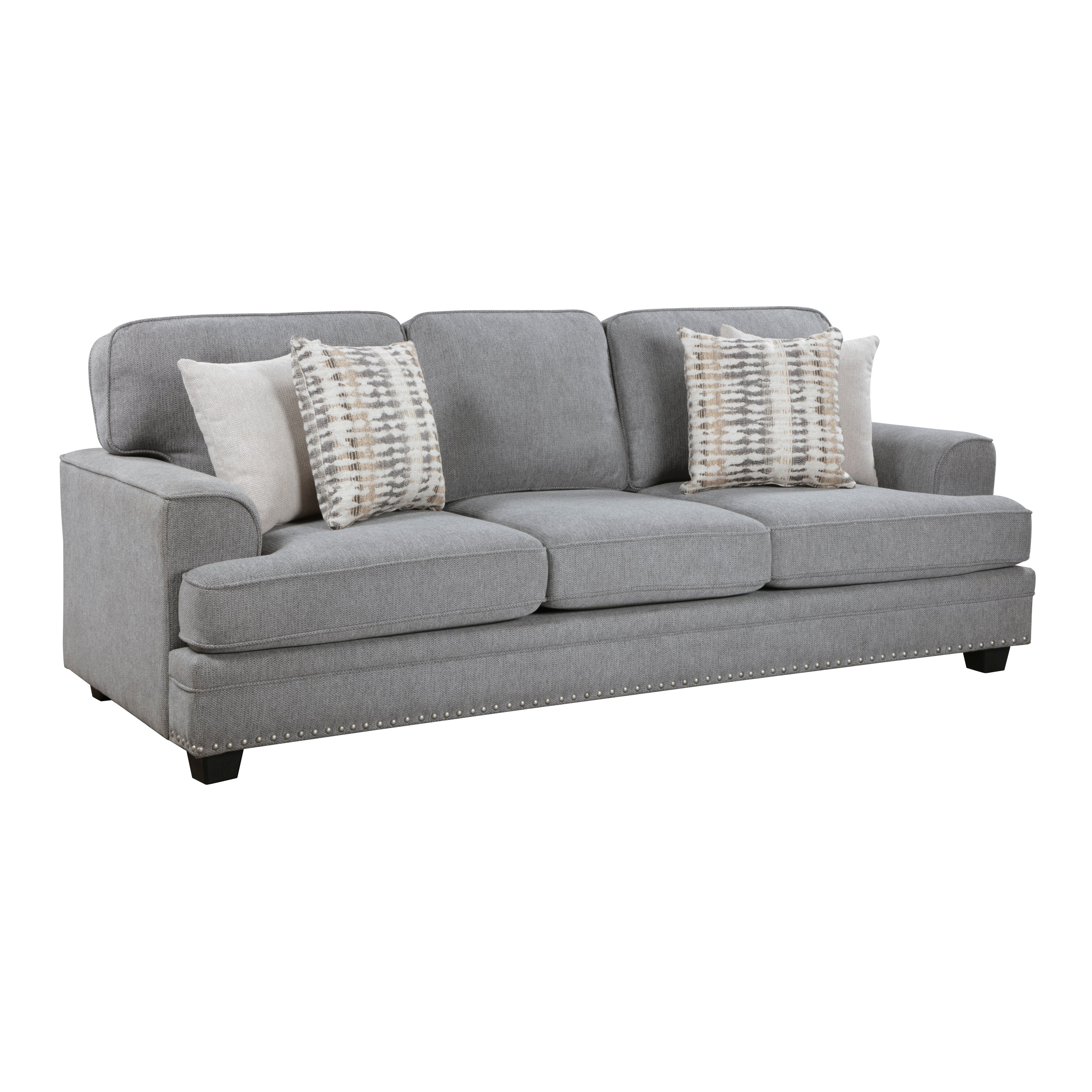 9648GY*2 2pc Set: Sofa, Love - 9648GY*2