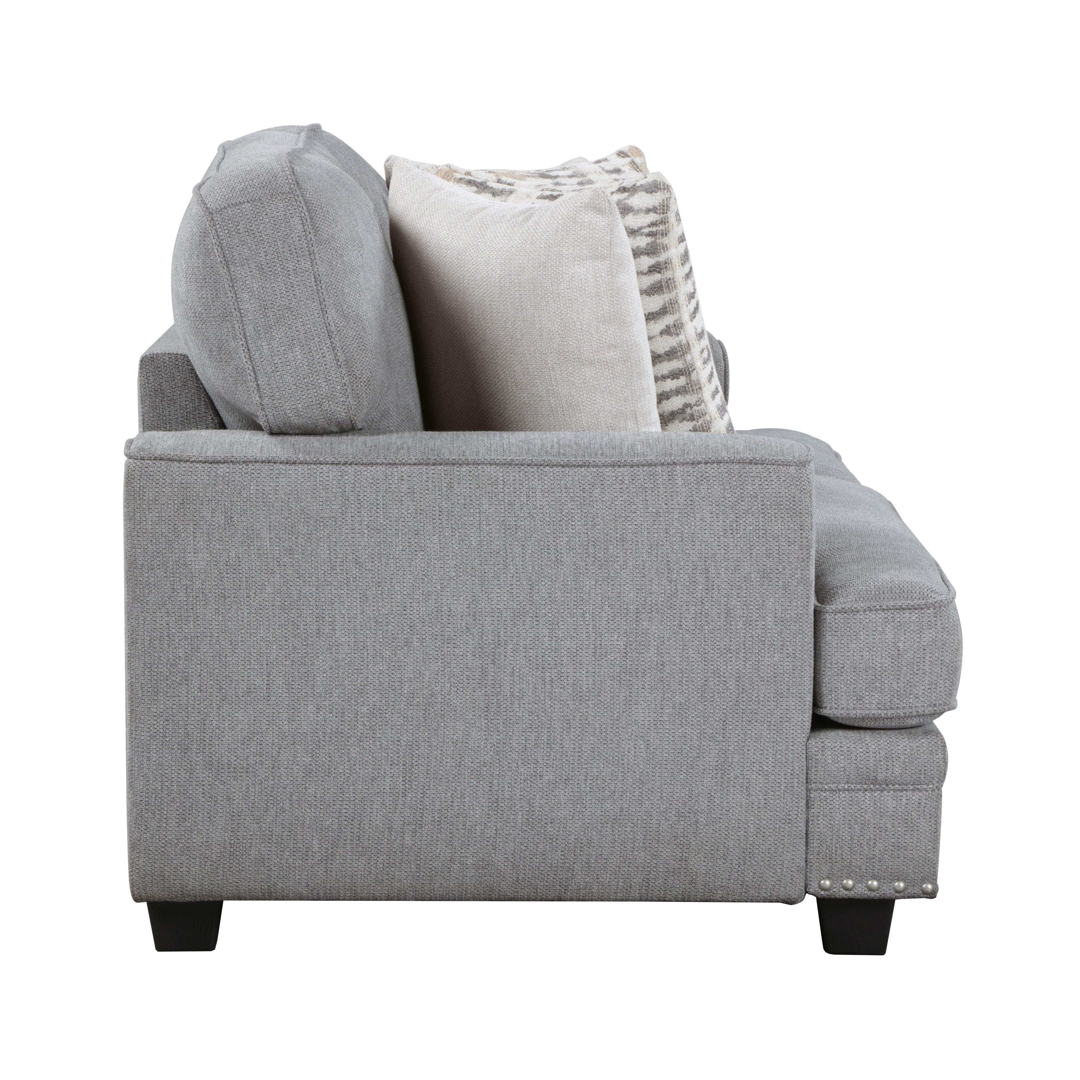 9648GY*2 2pc Set: Sofa, Love - 9648GY*2