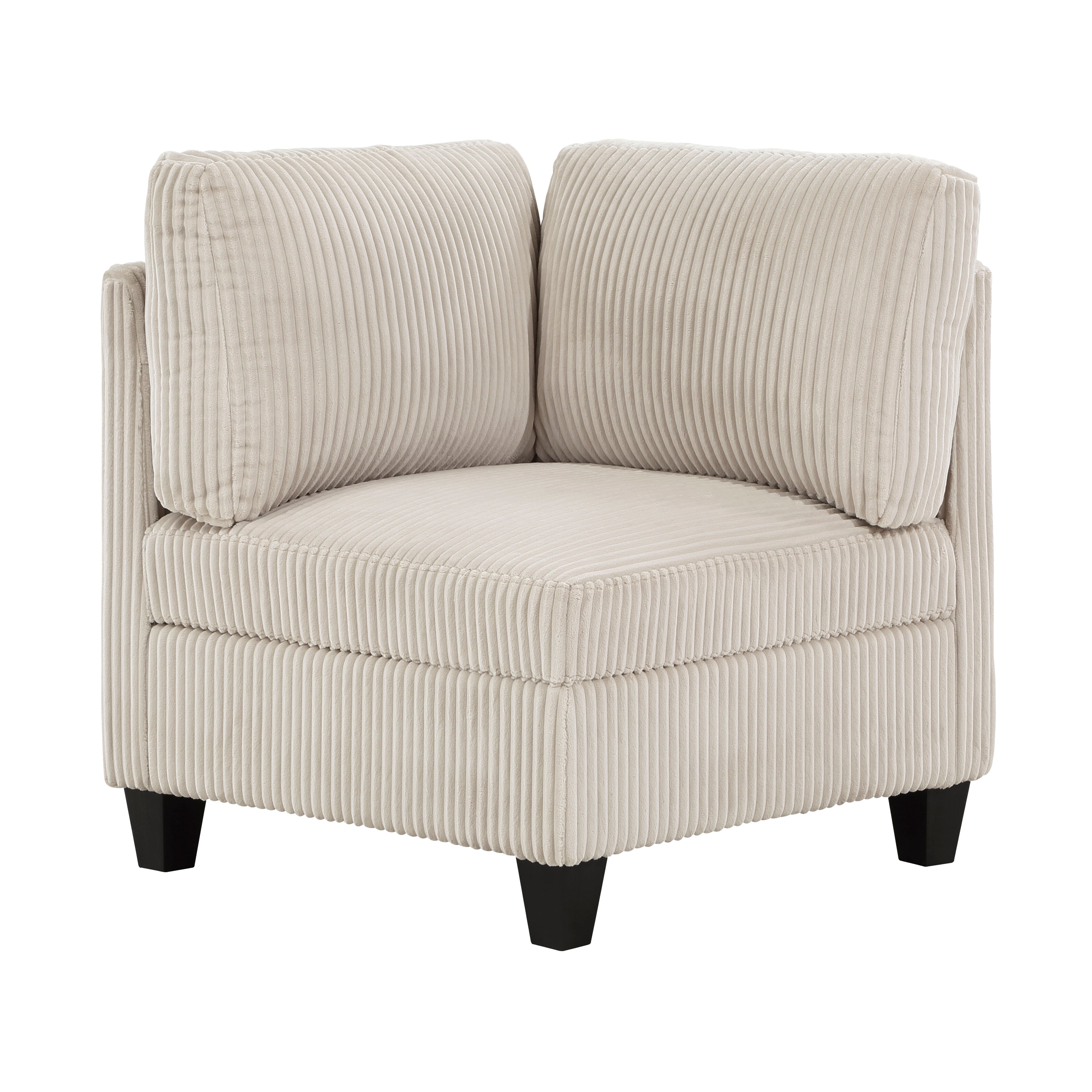 Walterboro Beige Corduroy 8-Piece Sectional with Storage, Storage Pouches and Charging Ports from Homelegance - Luna Furniture
