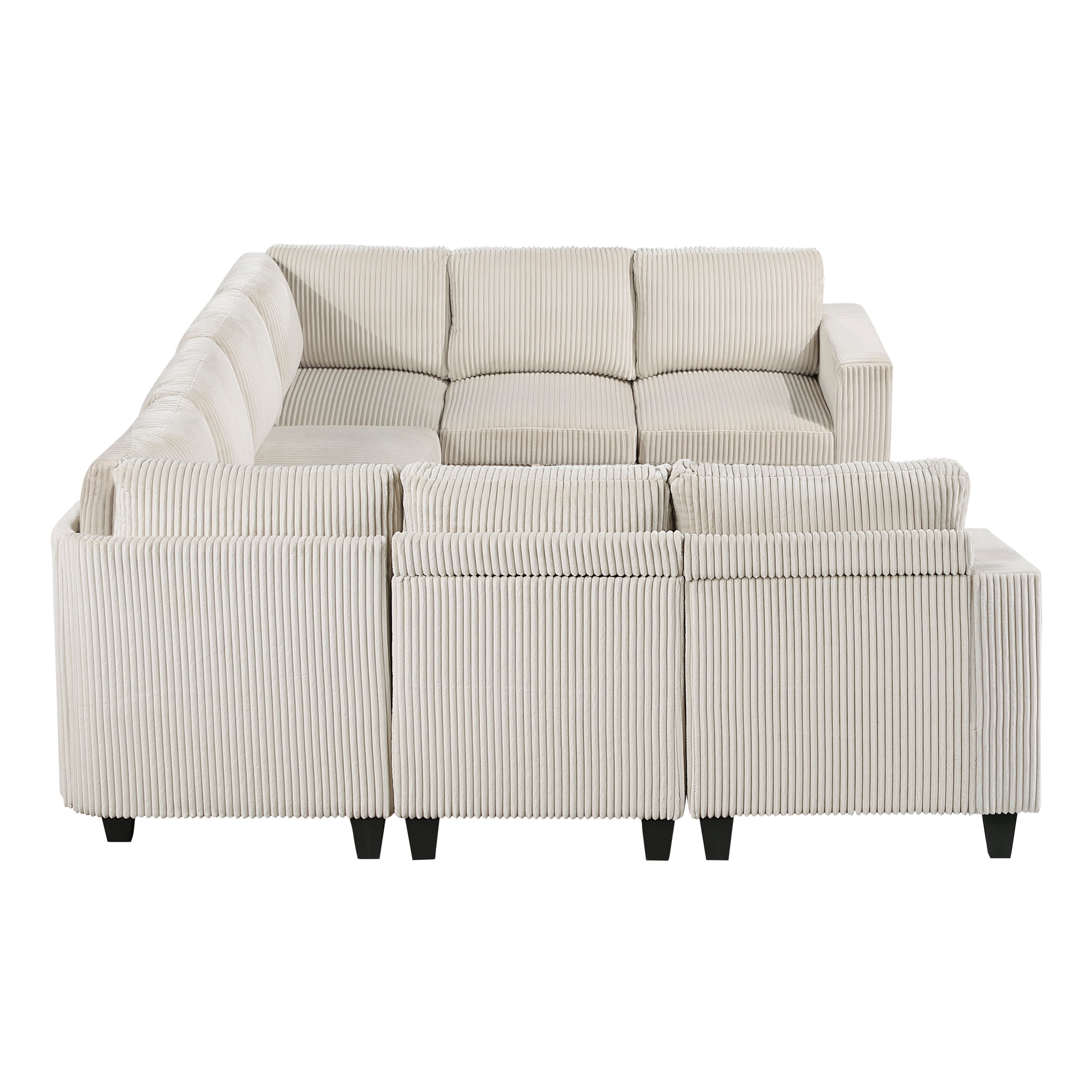 9650NBE*8SC (8)8-Piece Sectional with Storage, Storage Pouches and Charging Ports - 9650NBE*8SC