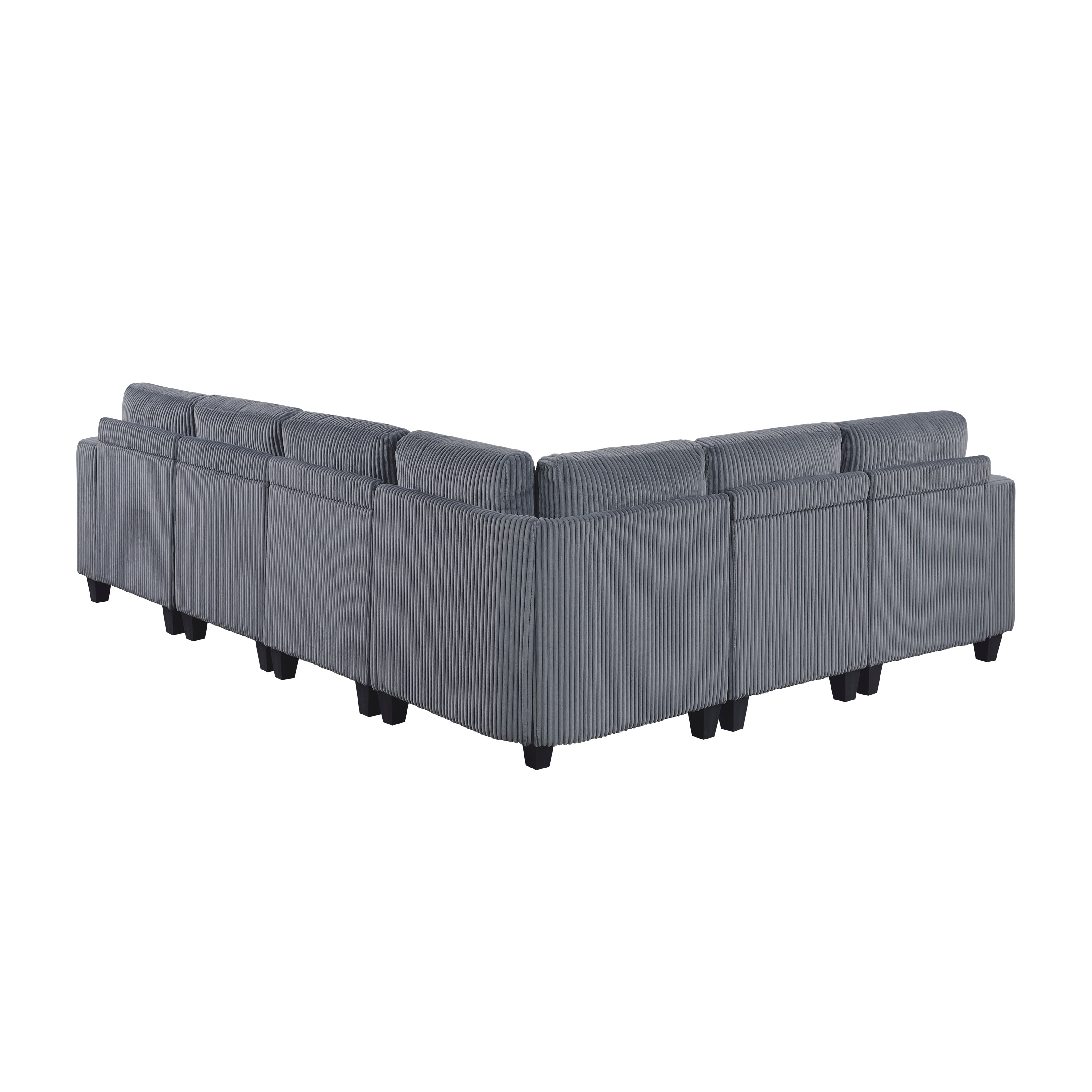 9650NDG*6SC (6)6-Piece Sectional with Storage, Storage Pouches and Charging Ports - 9650NDG*6SC