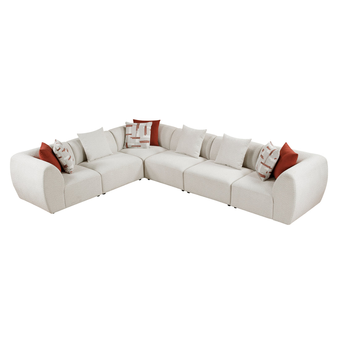 9669CN*63CR3AC (6)6-Piece Modular Sectional - 9669CN*63CR3AC