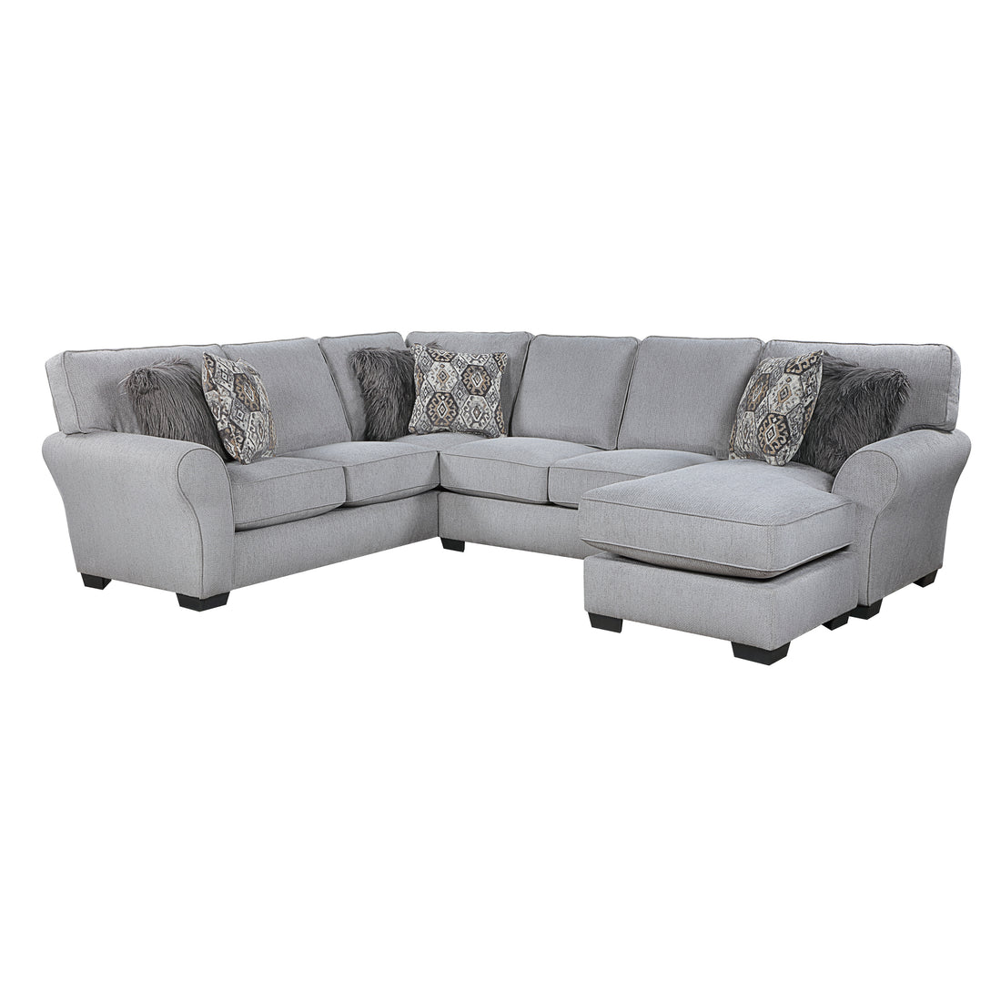 9679GY*SC (2)2-Piece Reversible Sectional - 9679GY*SC