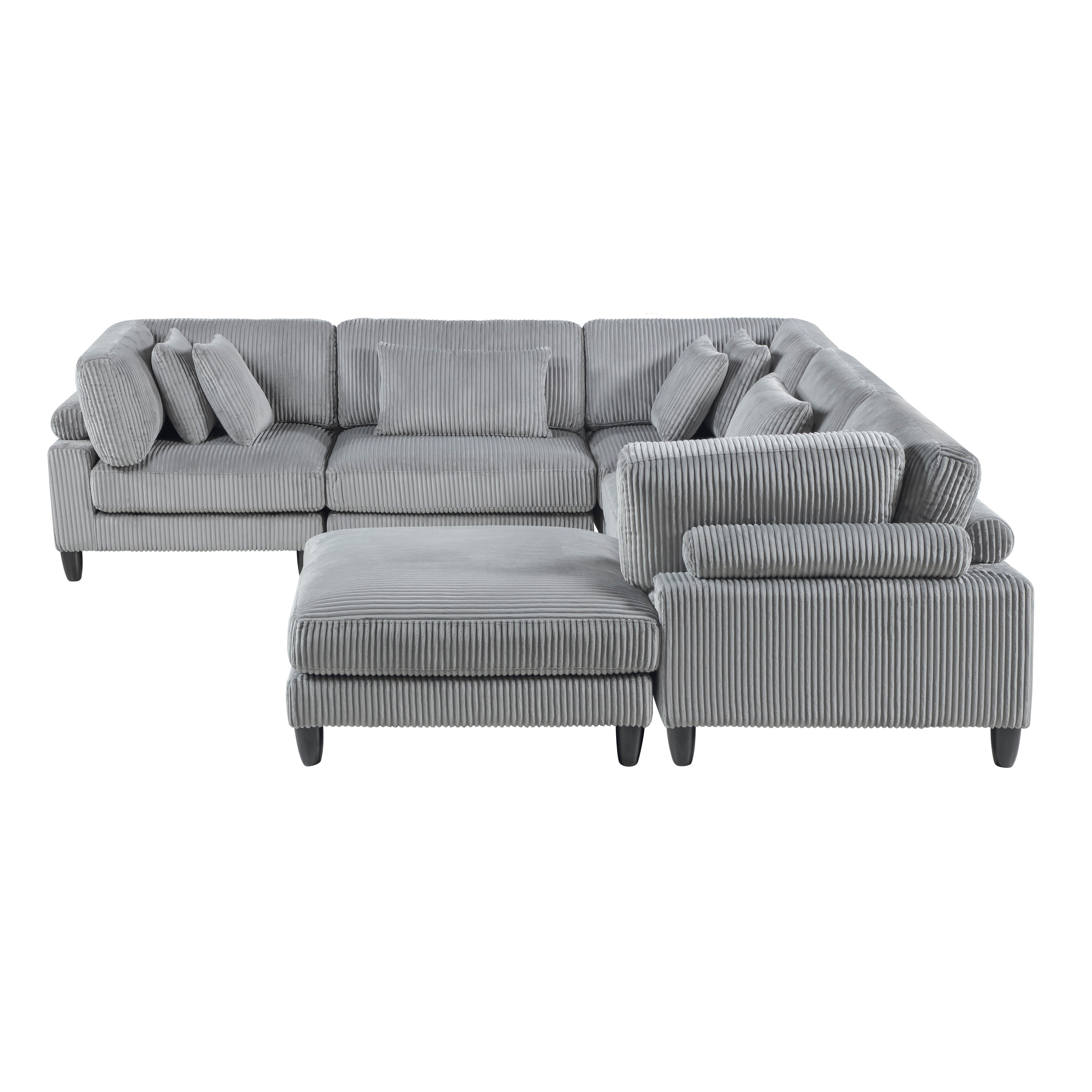 9688GY*63CR2ACOT (6)6-Piece Modular Sectional - 9688GY*63CR2ACOT