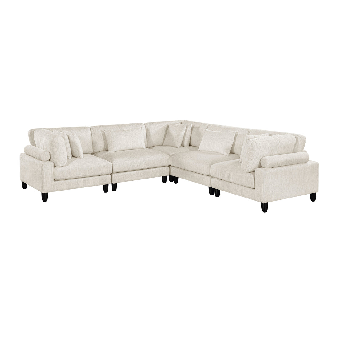 9688NBE*53CR2AC (5)5-Piece Modular Sectional - 9688NBE*53CR2AC