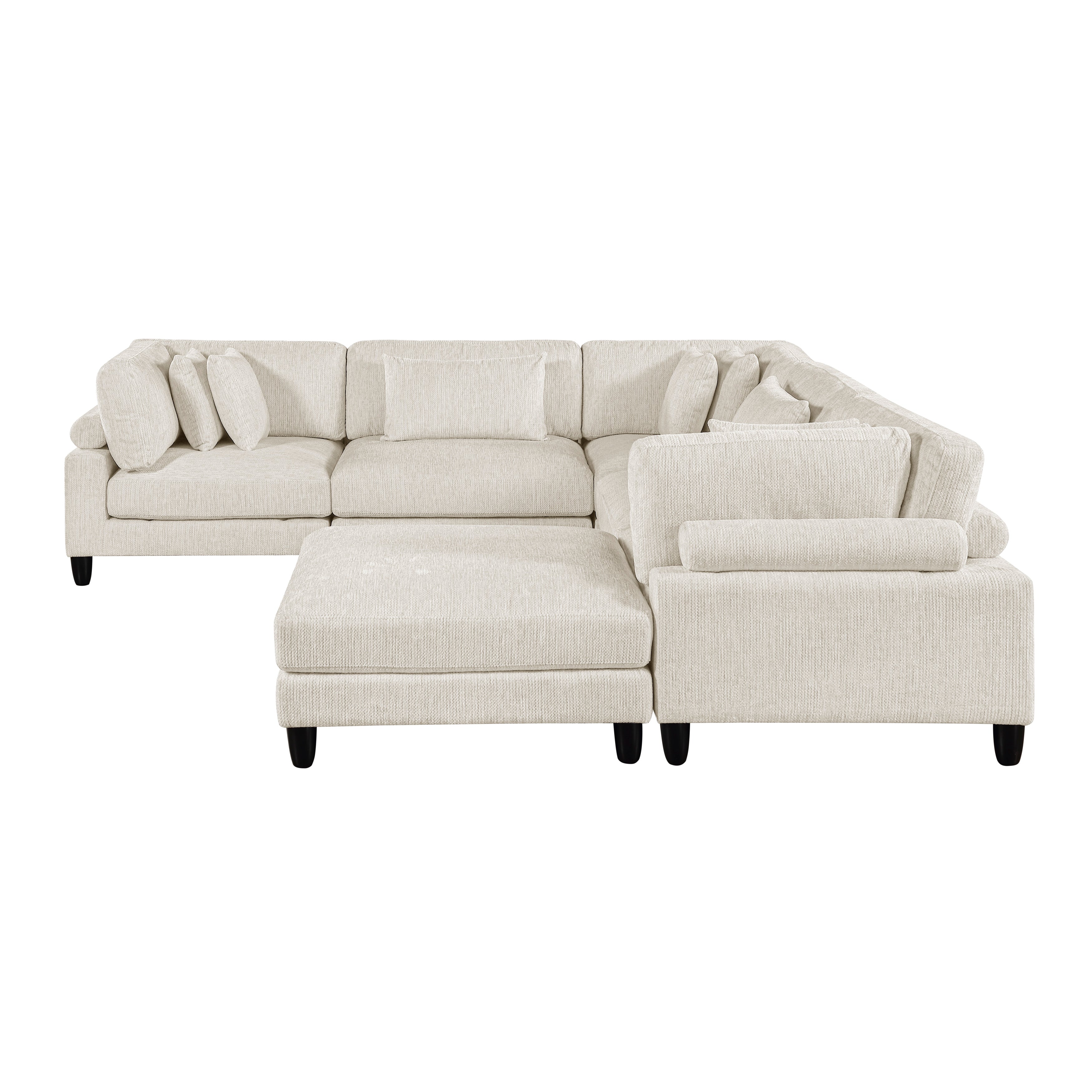 9688NBE*63CR2ACOT (6)6-Piece Modular Sectional with Ottoman - 9688NBE*63CR2ACOT