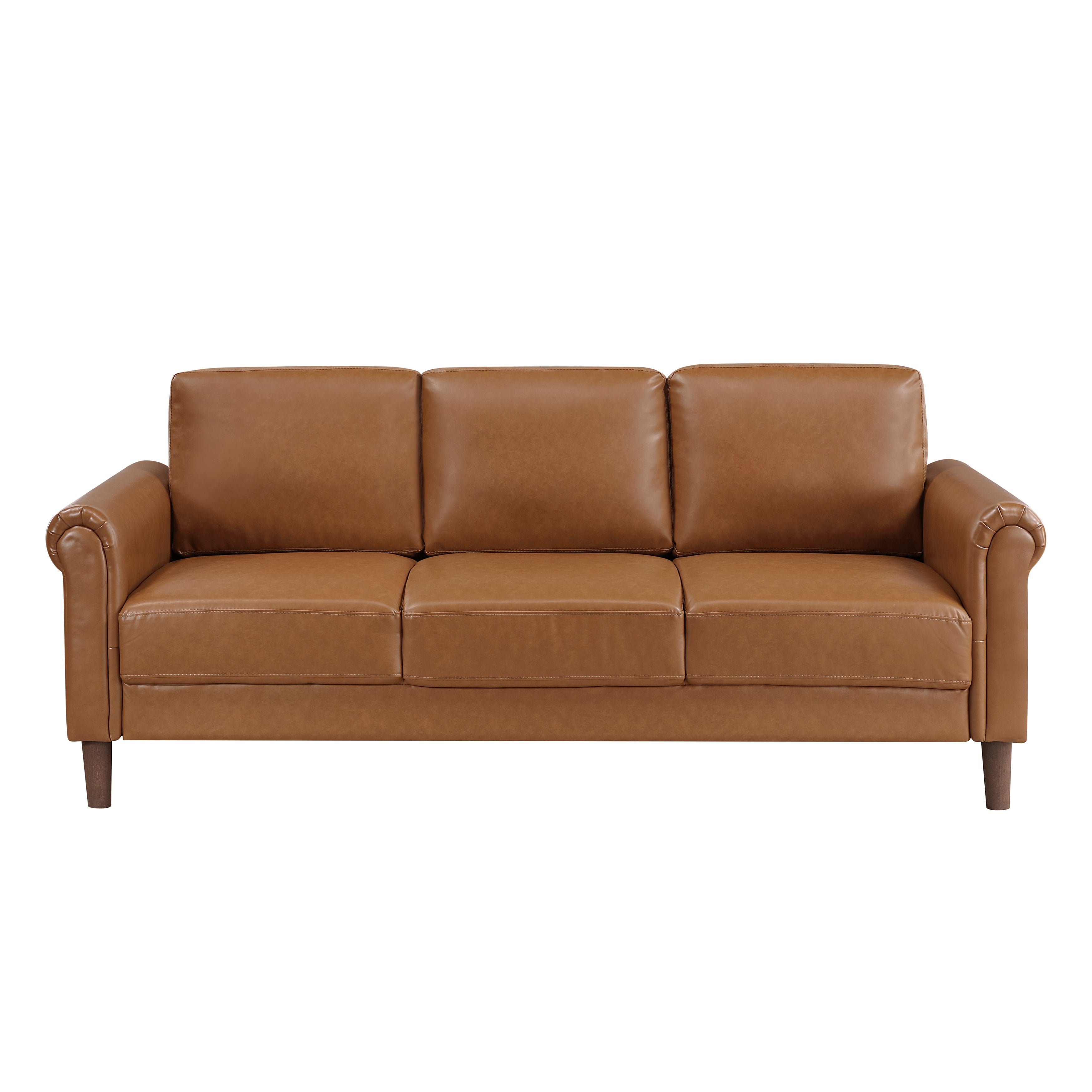 9690BRW*2 2pc Set: Sofa, Love - 9690BRW*2