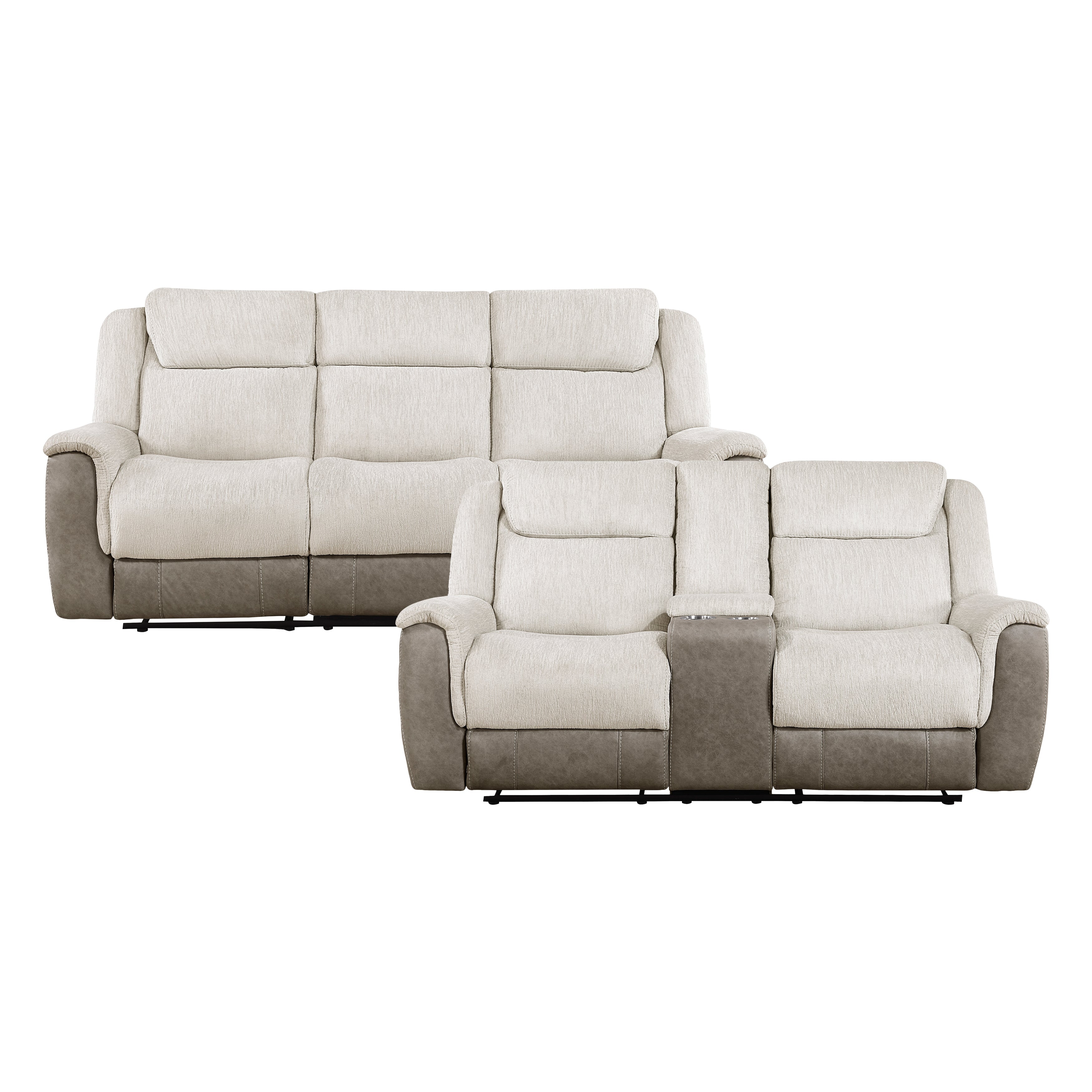 9703BE*2 2pc Set: Sofa, Love - 9703BE*2