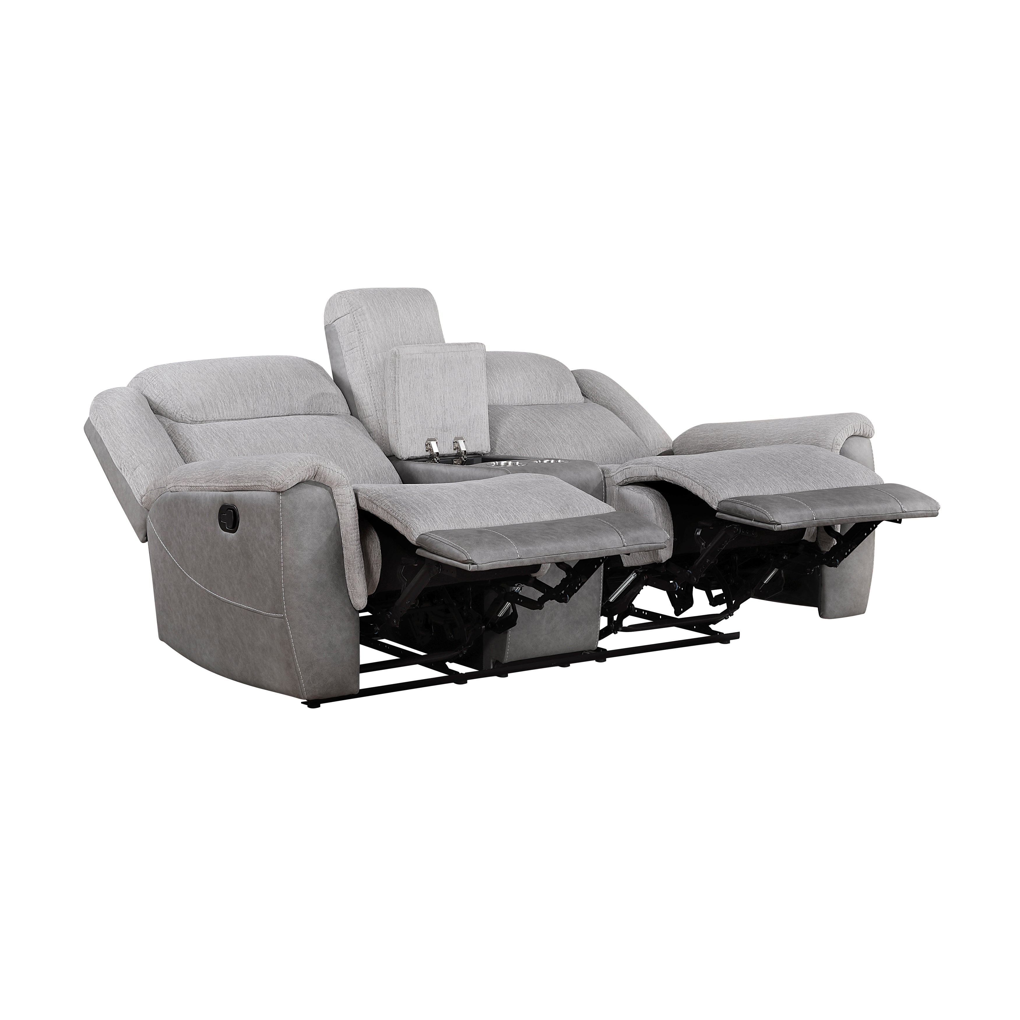9703GY*2 2pc Set: Sofa, Love - 9703GY*2