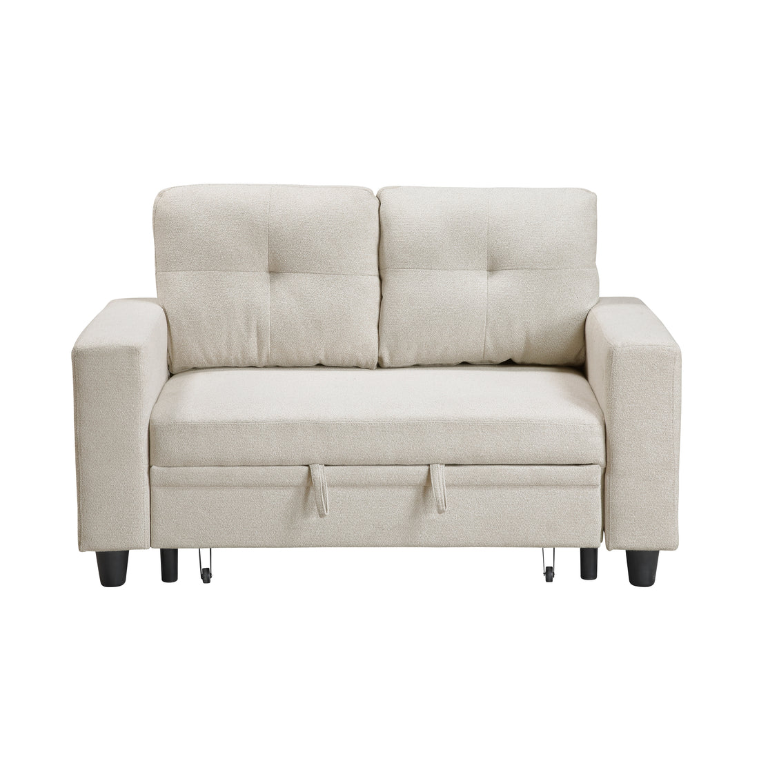 9705BE-2* (2)Love Seat with Pull-out Bed, Shelves and Charging Ports - 9705BE-2*