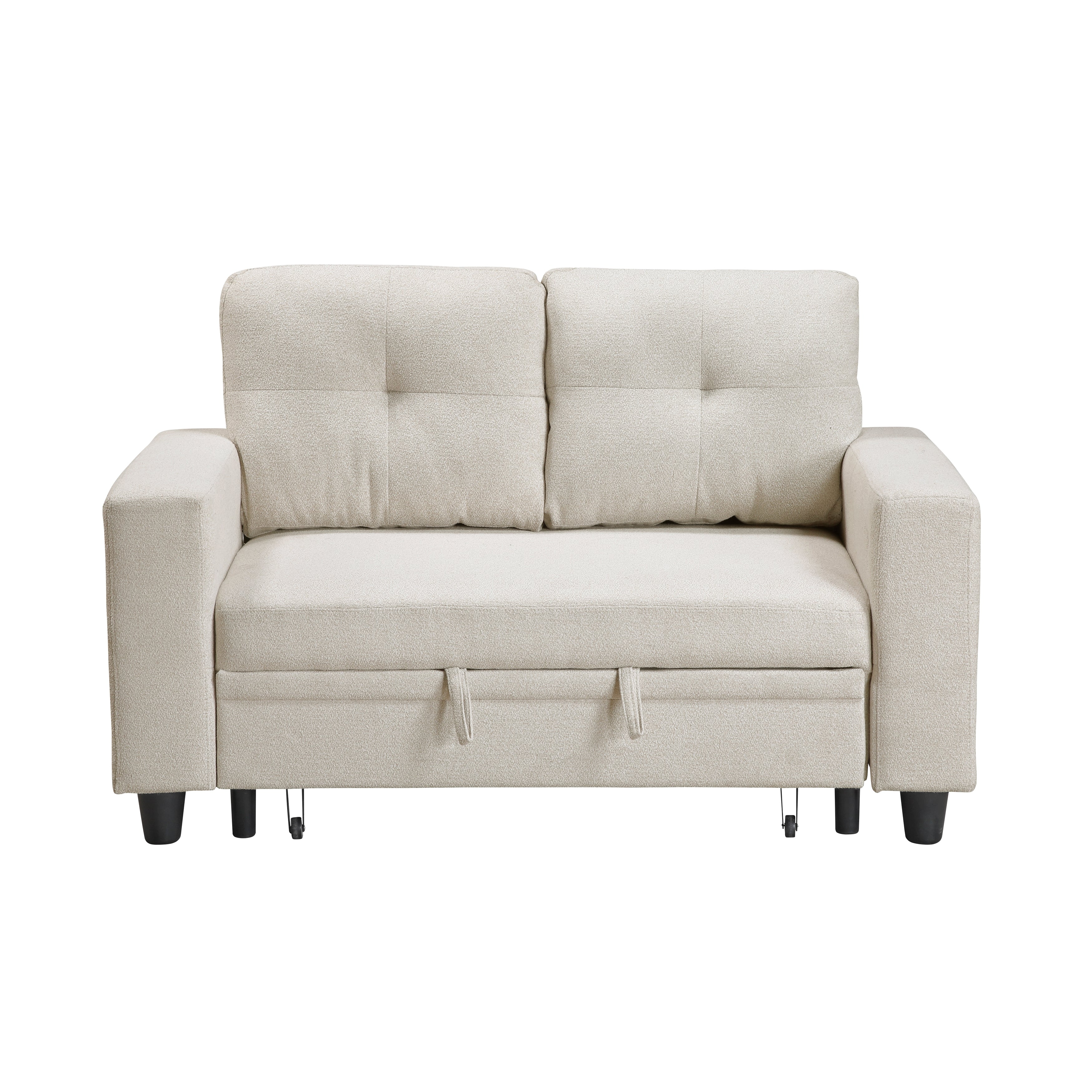 9705BE-2* (2)Love Seat with Pull-out Bed, Shelves and Charging Ports - 9705BE-2*
