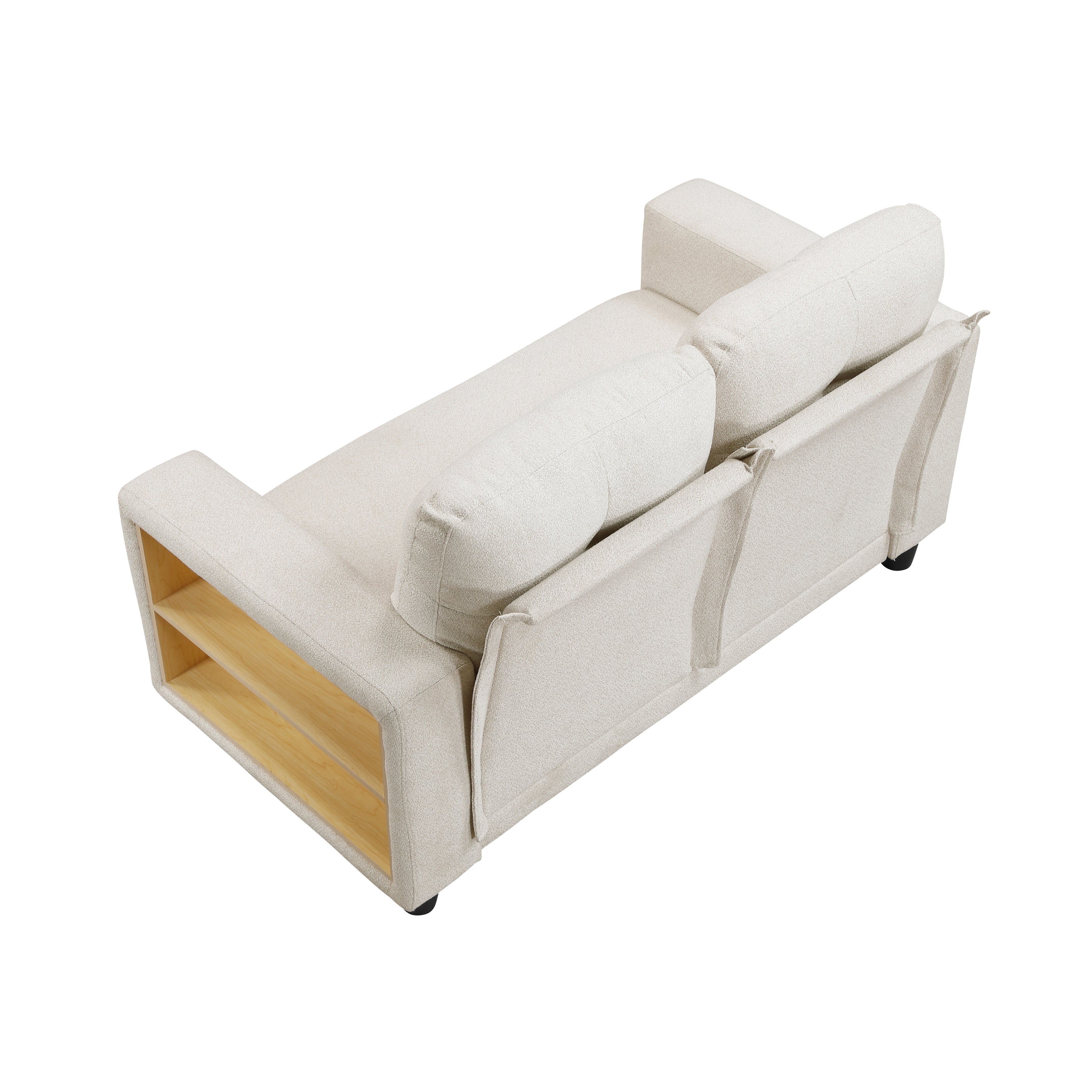 9705BE-2* (2)Love Seat with Pull-out Bed, Shelves and Charging Ports - 9705BE-2*