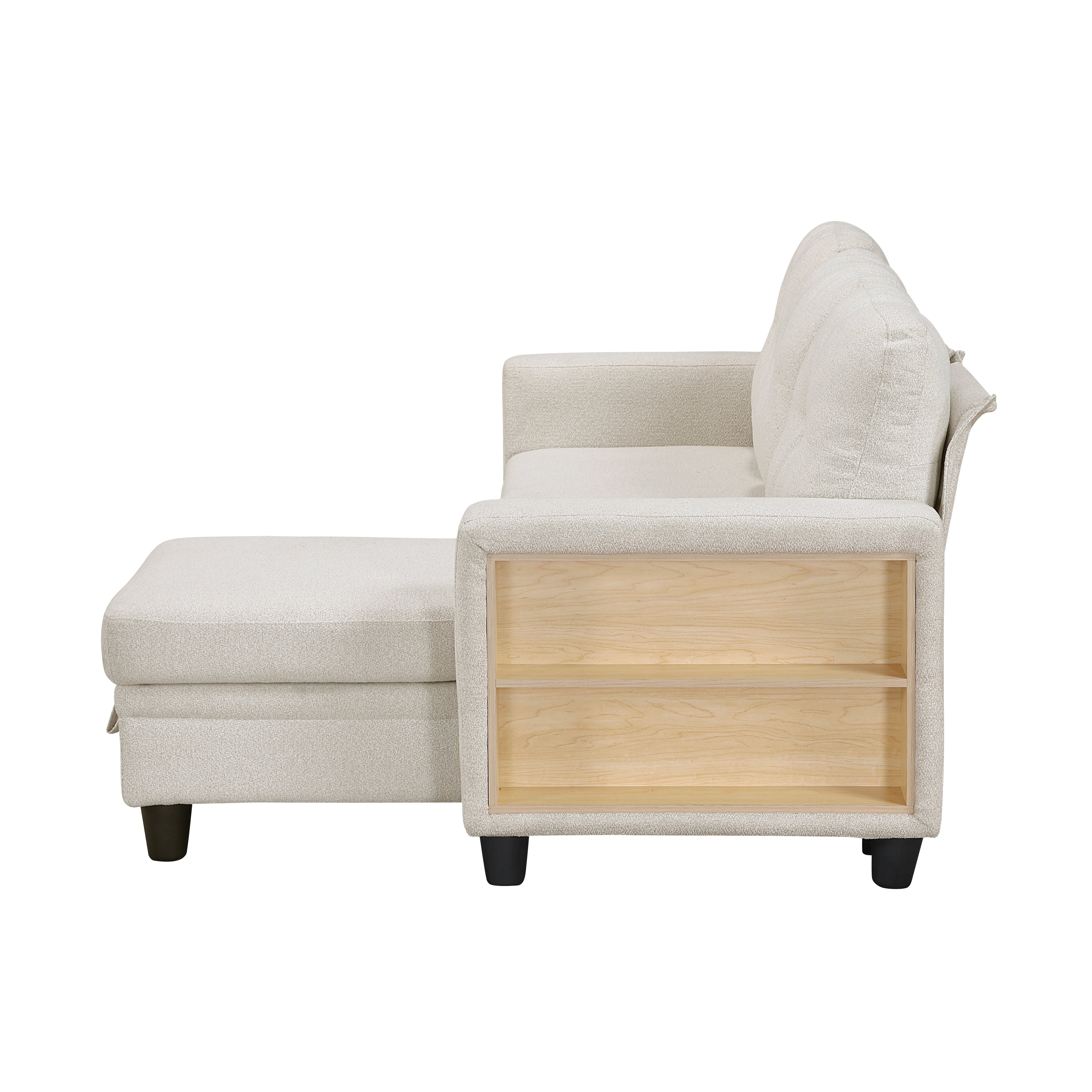 9705BE*32AVC (3)Sectional with Reversible Chaise, Pull-out Bed, Shelves and Charging Ports - 9705BE*32AVC