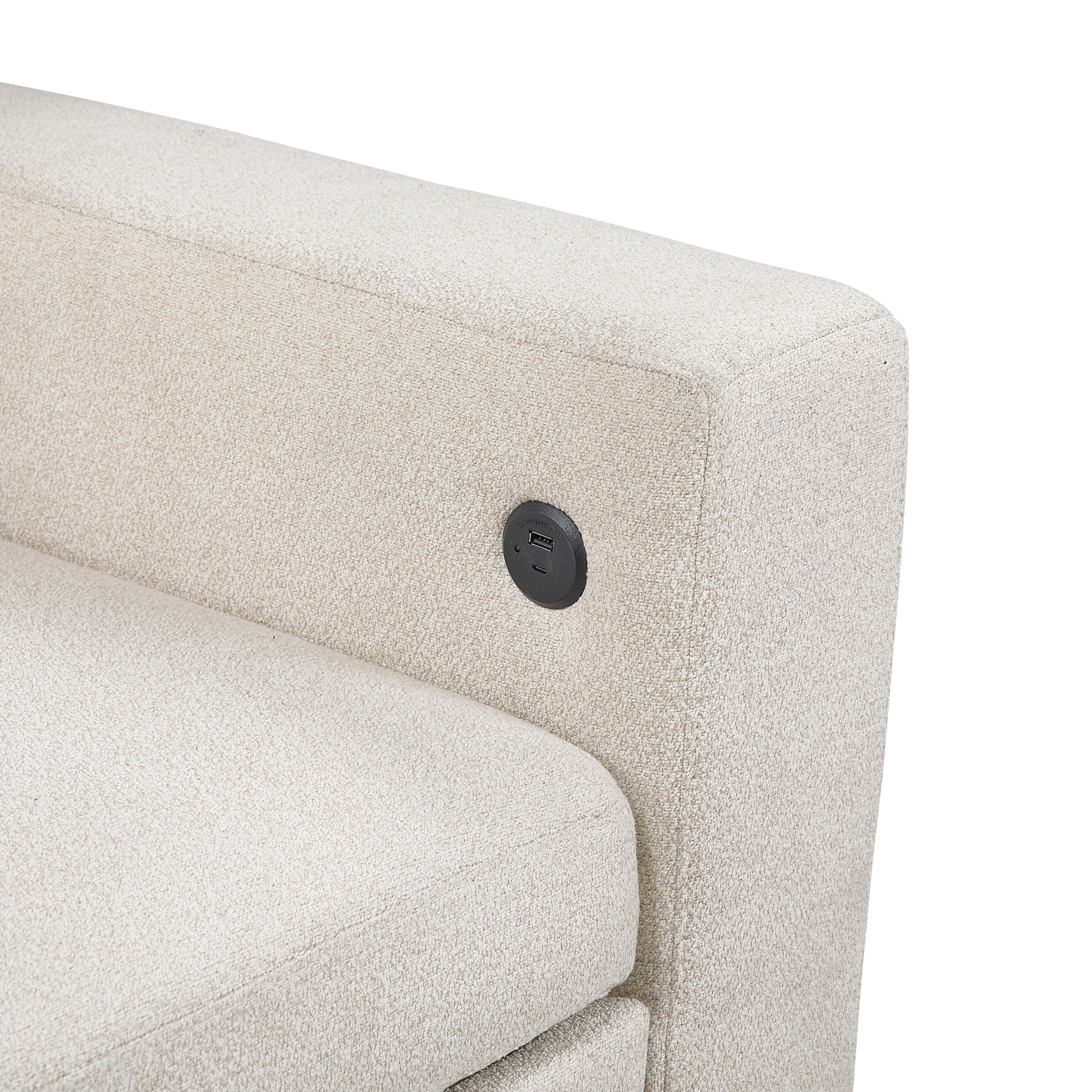 9705BE*42AVC (4)Sectional with Two Chaises, Pull-out Bed, Shelves and Charging Ports - 9705BE*42AVC