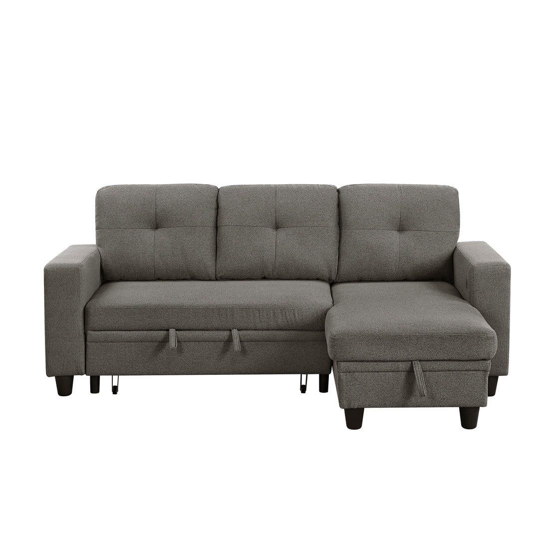 9705DB*32AVC (3)Sectional with Reversible Chaise, Pull-out Bed, Shelves and Charging Ports - 9705DB*32AVC