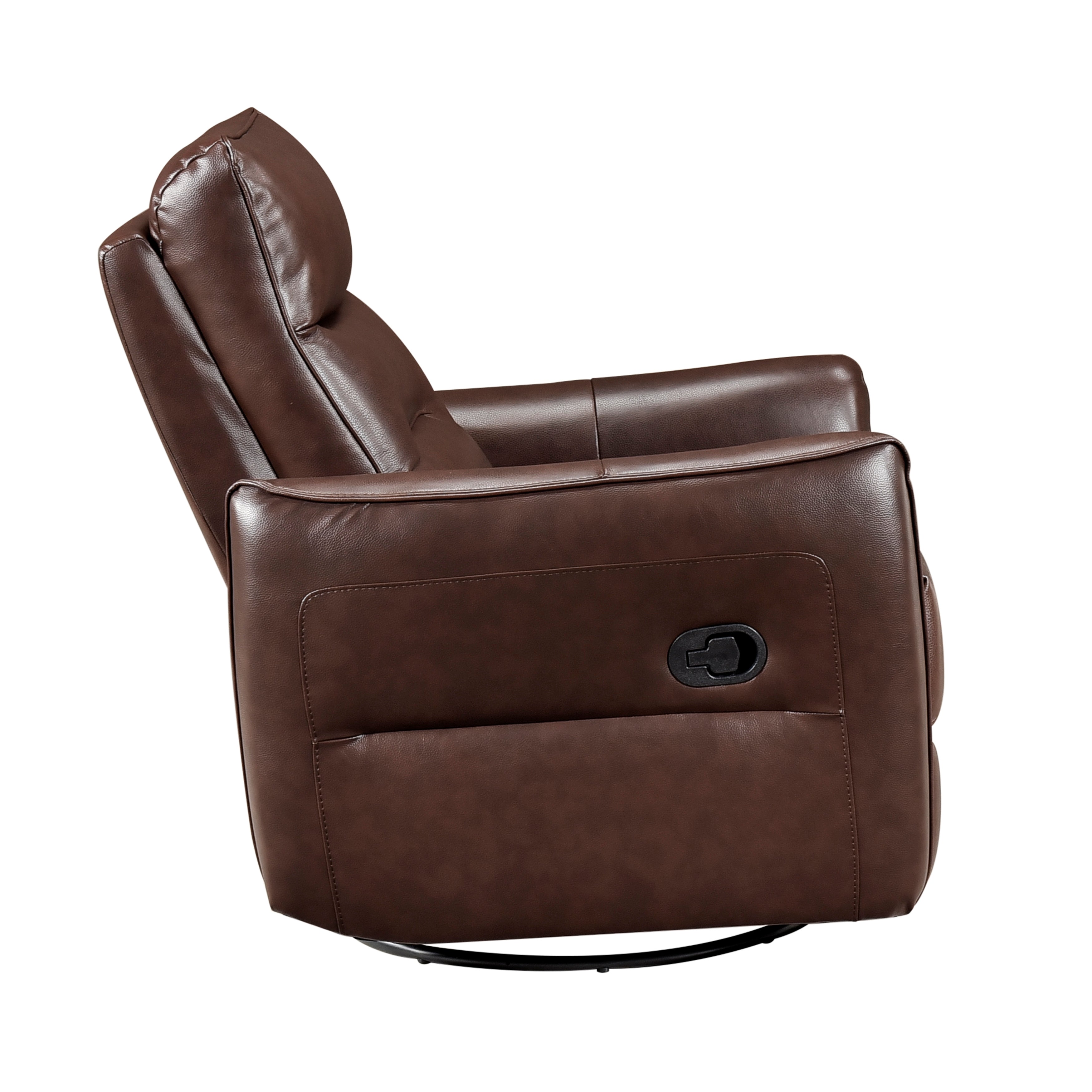9713BRW-1SW Swivel Glider Reclining Chair - 9713BRW-1SW