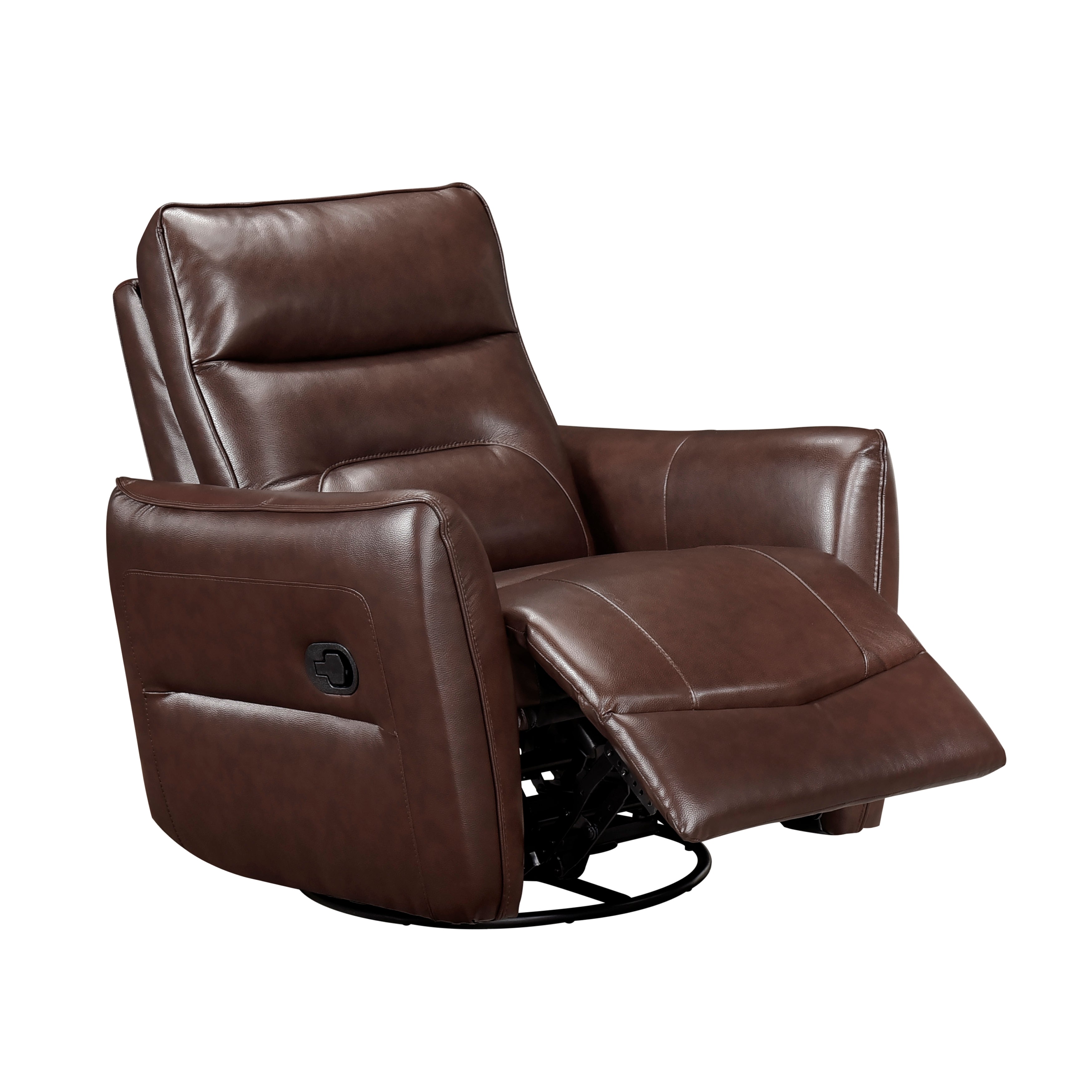 9713BRW-1SW Swivel Glider Reclining Chair - 9713BRW-1SW