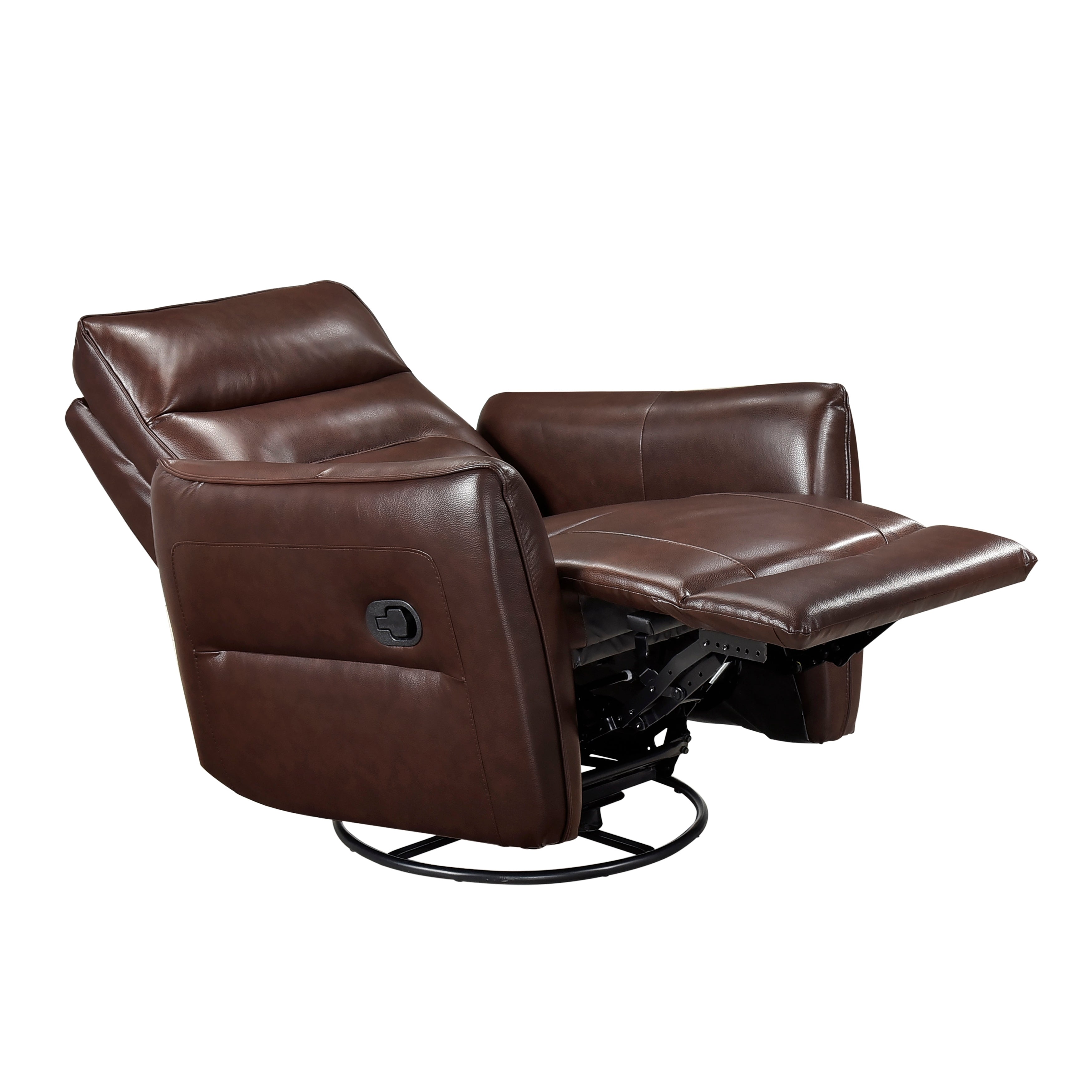 9713BRW-1SW Swivel Glider Reclining Chair - 9713BRW-1SW