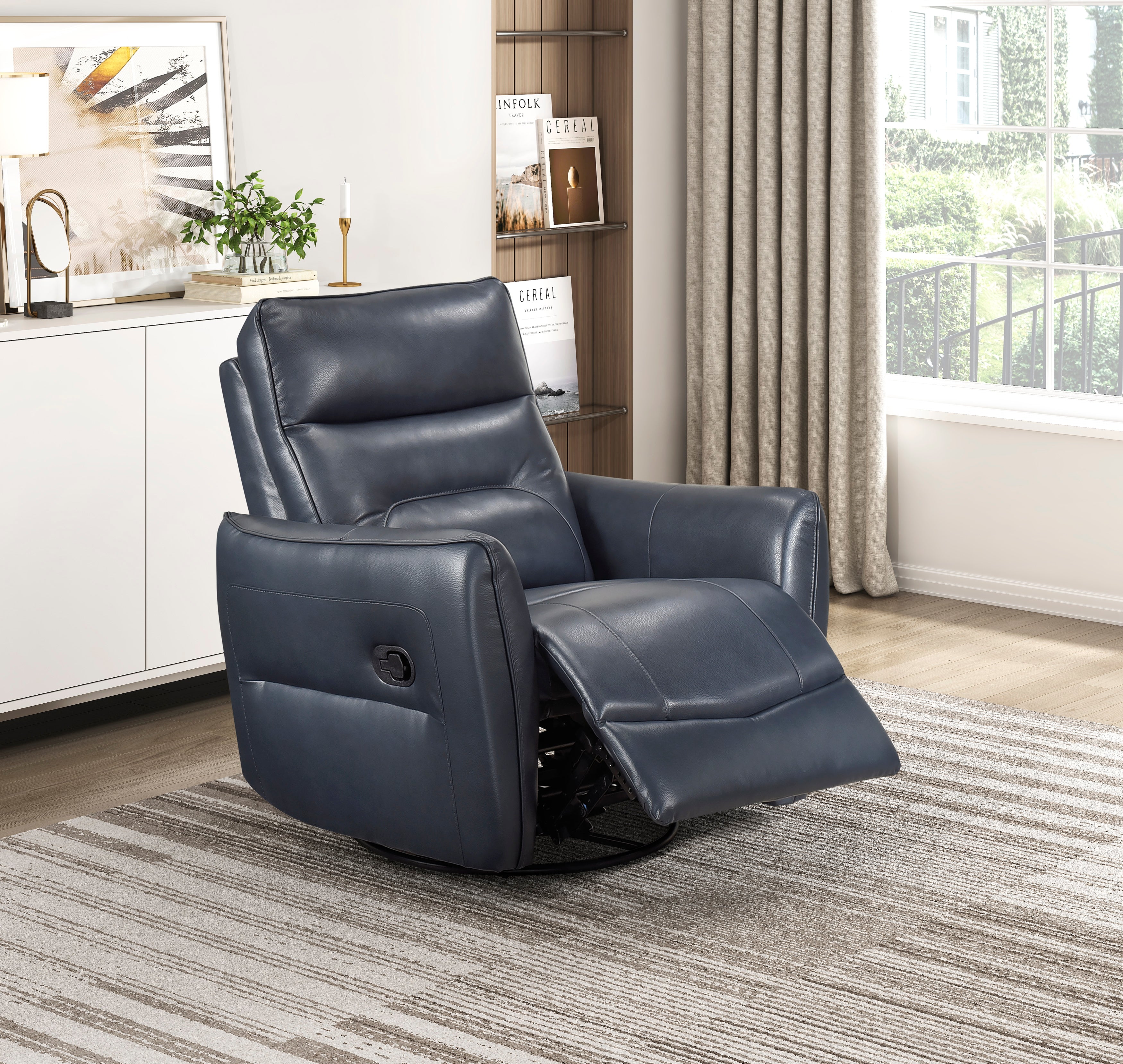 9713DBU-1SW Swivel Glider Reclining Chair - 9713DBU-1SW