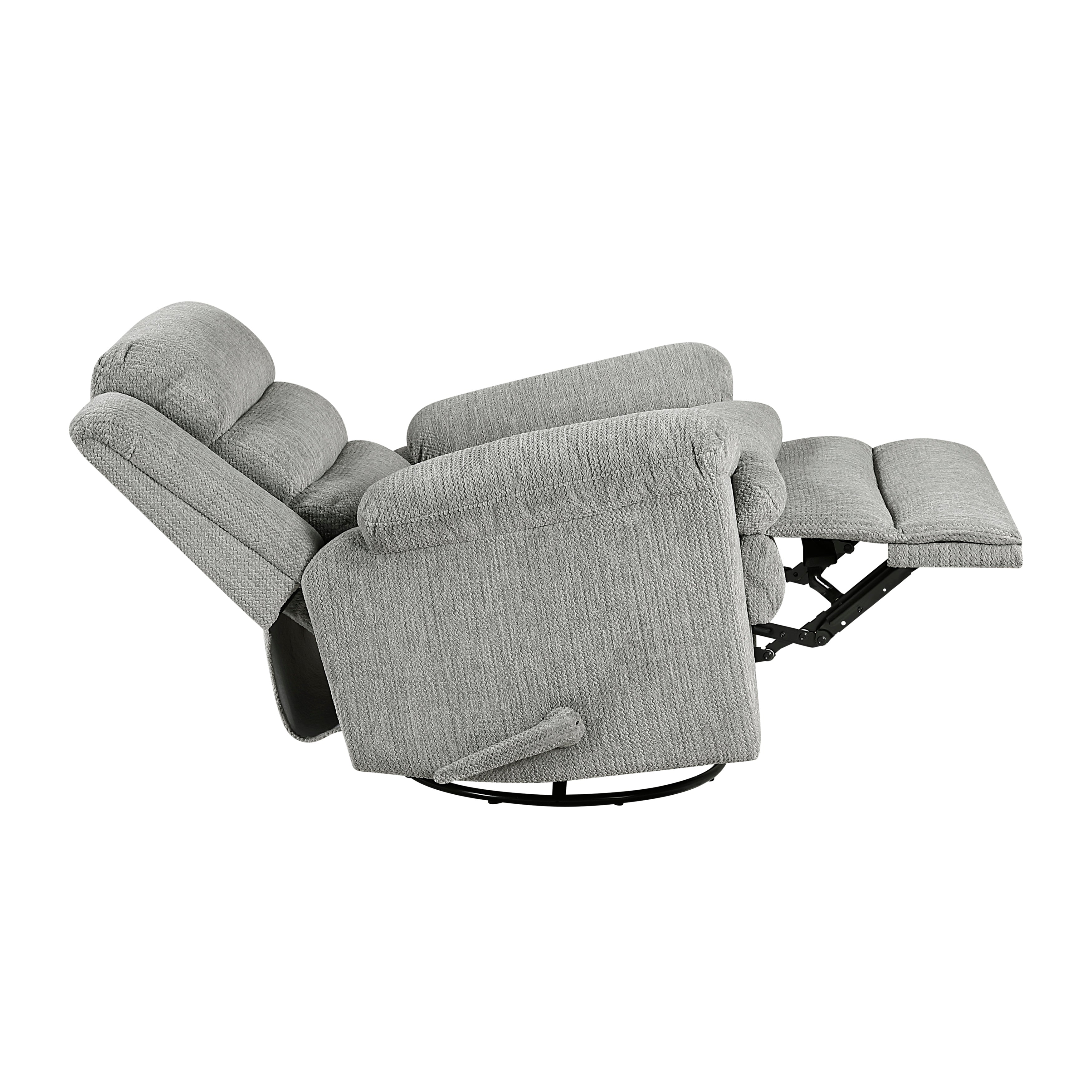 9725GRY-1SW Swivel Glider Reclining Chair - 9725GRY-1SW