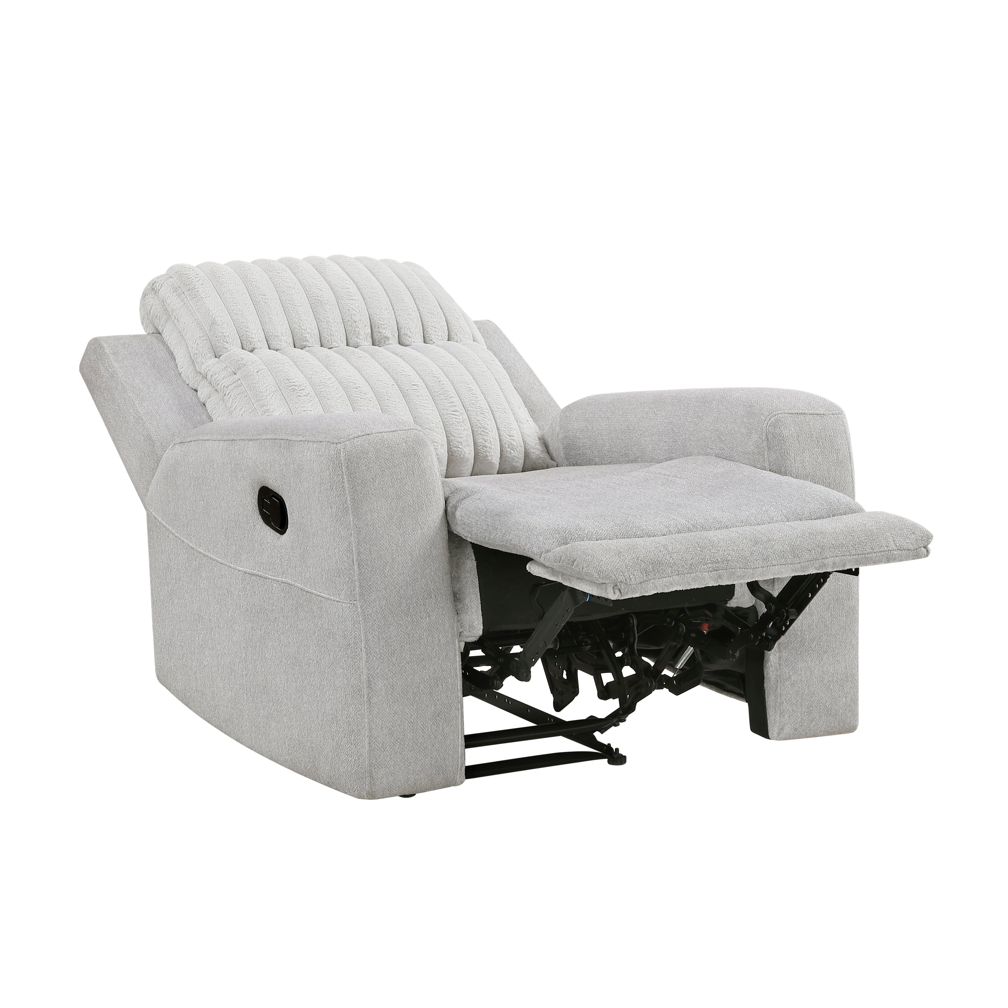 Benton Light Gray Double Reclining Living Room Set from Homelegance - Luna Furniture