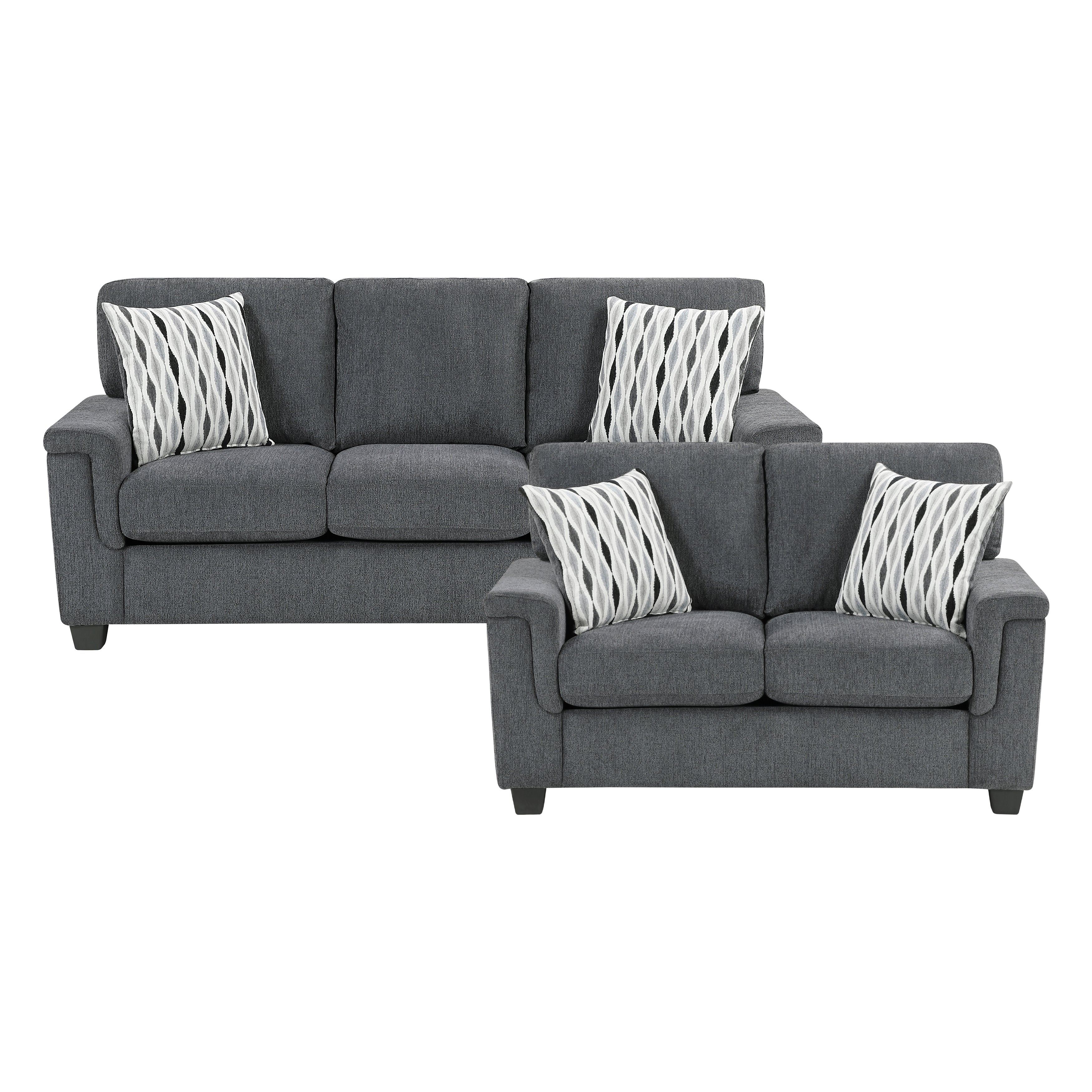 9746DG*2 2pc Set: Sofa, Love - 9746DG*2