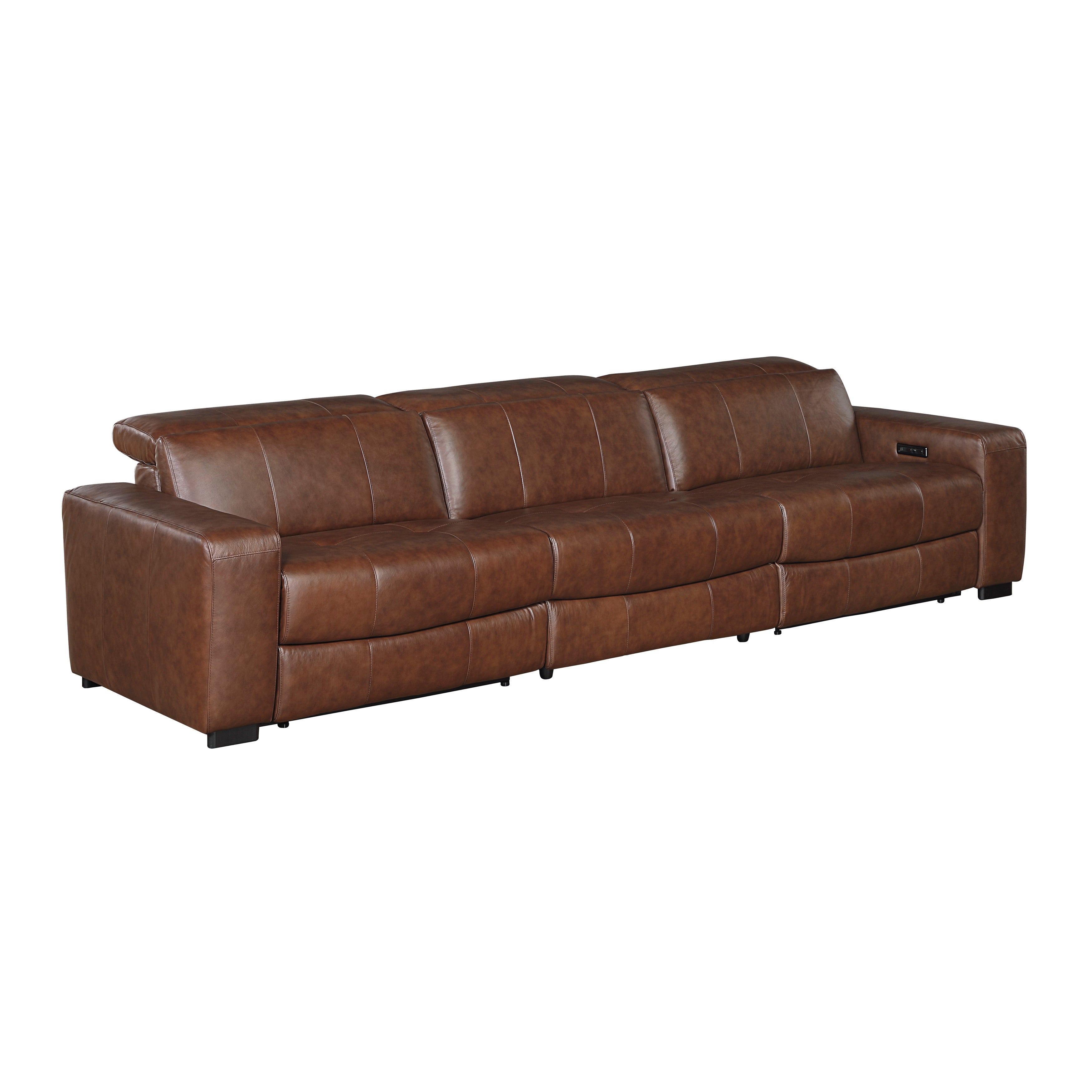 9790BRW-3PWH* (3)Power Double Reclining Sofa with Power Headrests and Charging Ports - 9790BRW-3PWH*