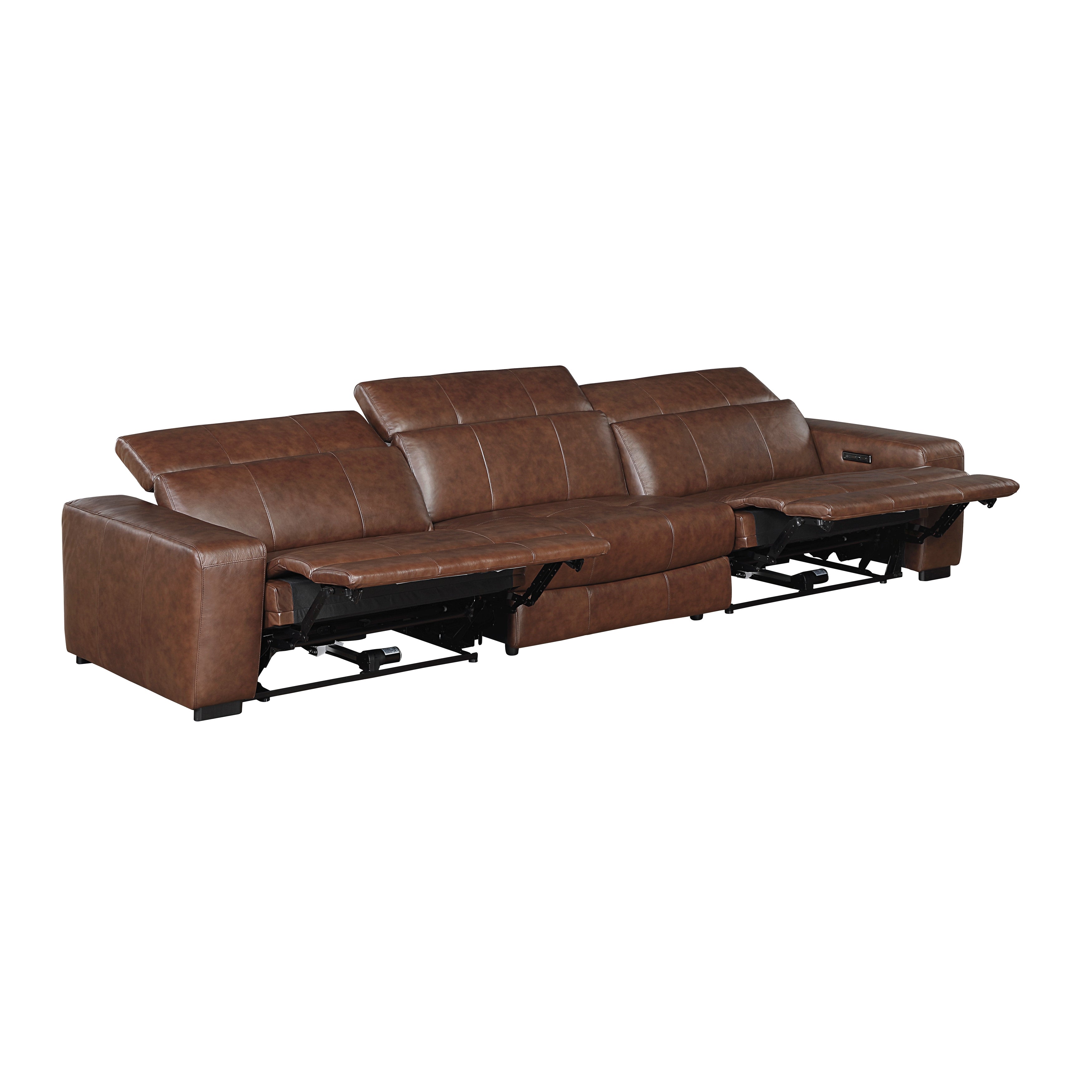 9790BRW-3PWH* (3)Power Double Reclining Sofa with Power Headrests and Charging Ports - 9790BRW-3PWH*