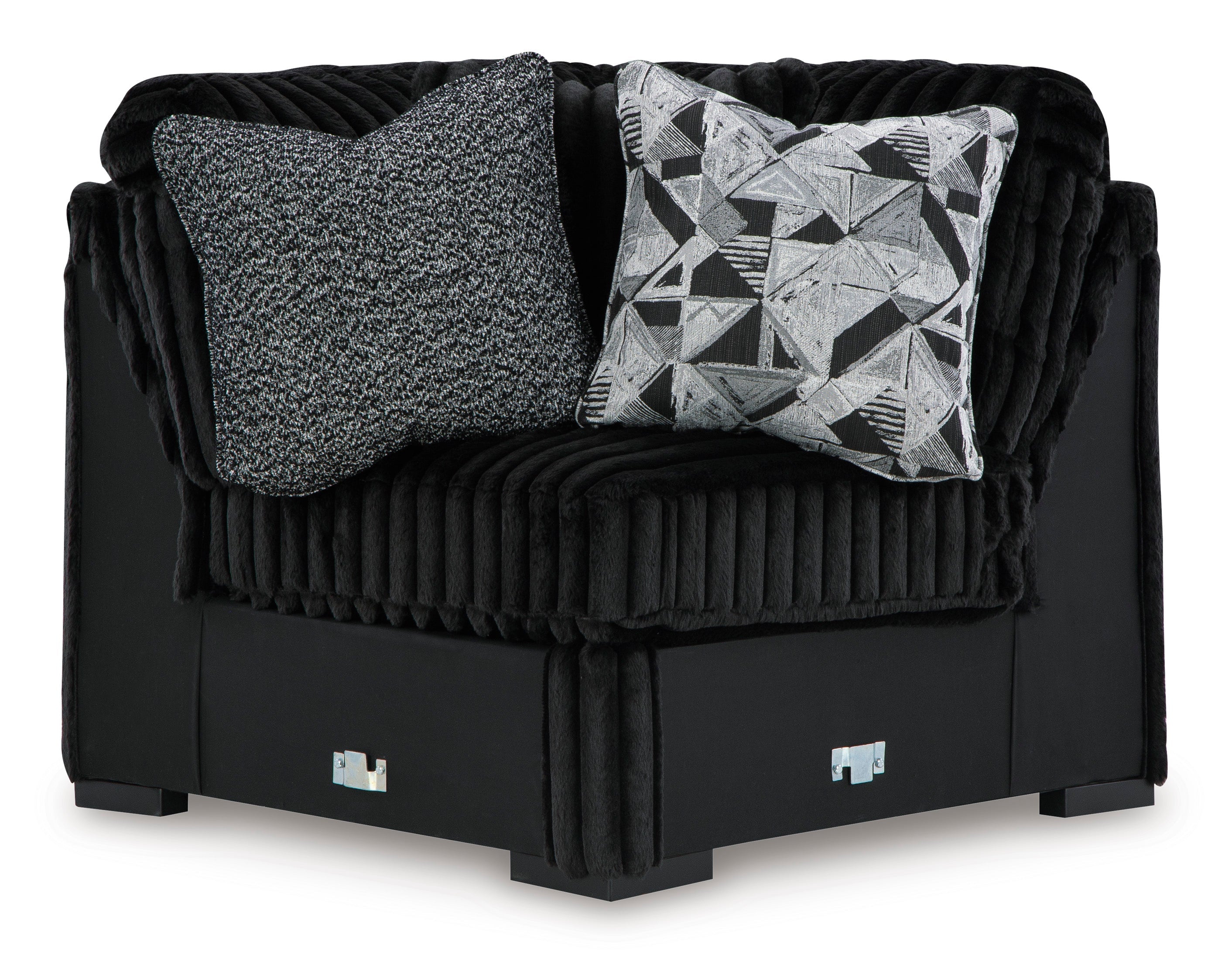 Midnight-Madness Onyx 3-Piece Sectional from Ashley - Luna Furniture