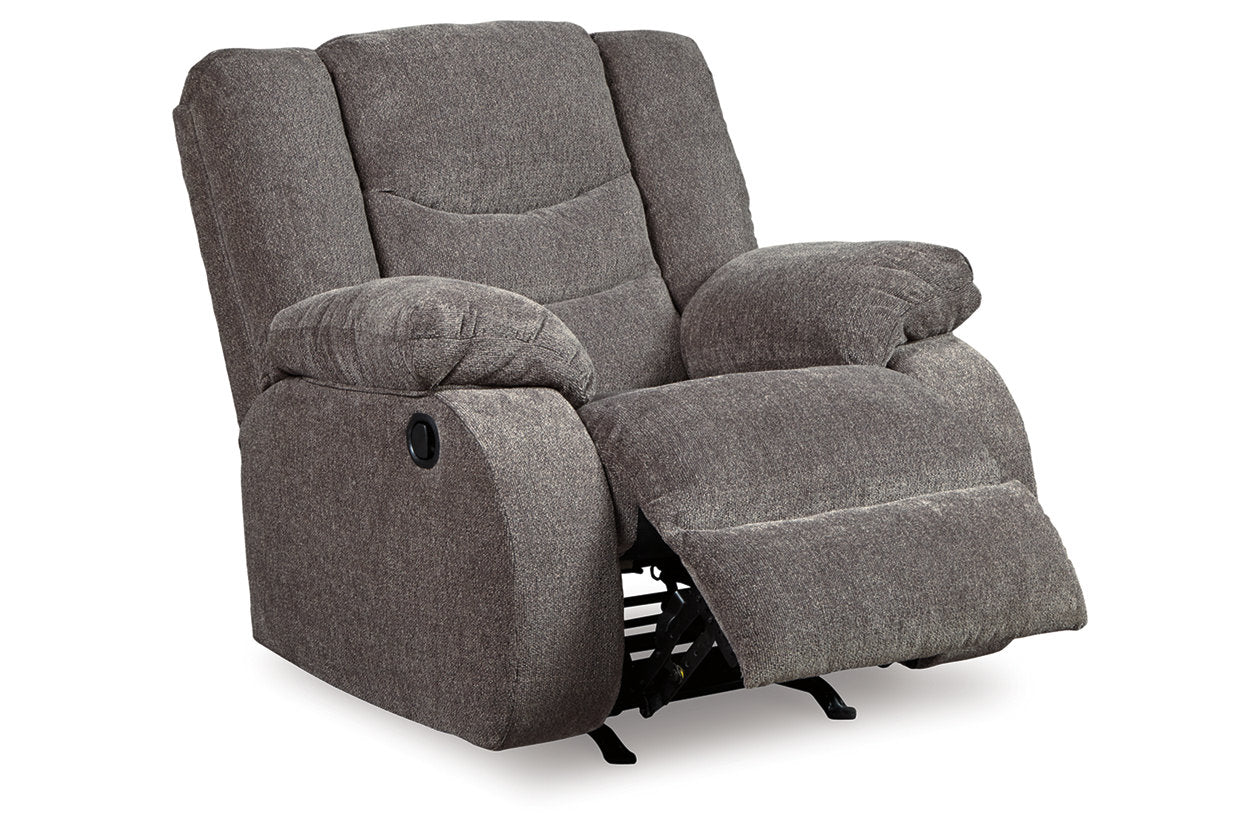 Tulen Gray Reclining Loveseat and Recliner - Ashley - Luna Furniture