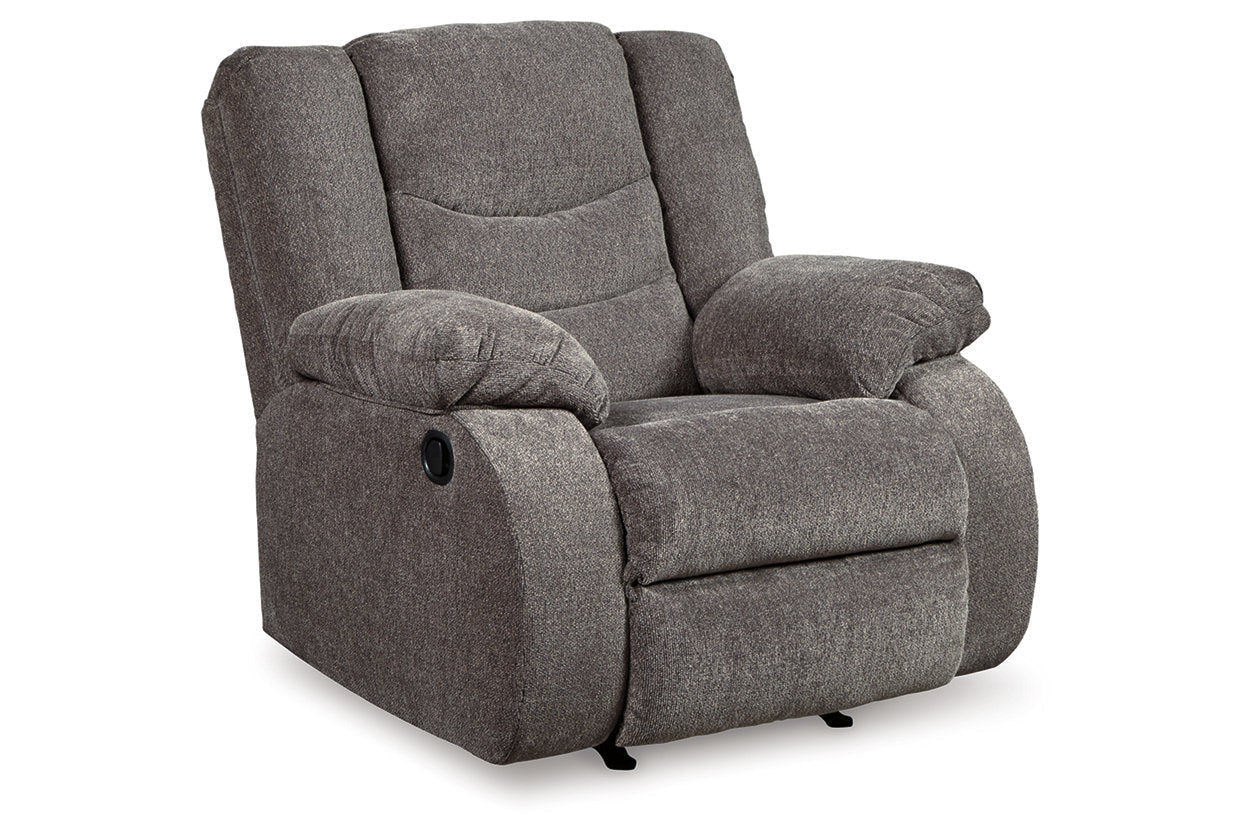 Tulen Gray Reclining Loveseat and Recliner - Ashley - Luna Furniture