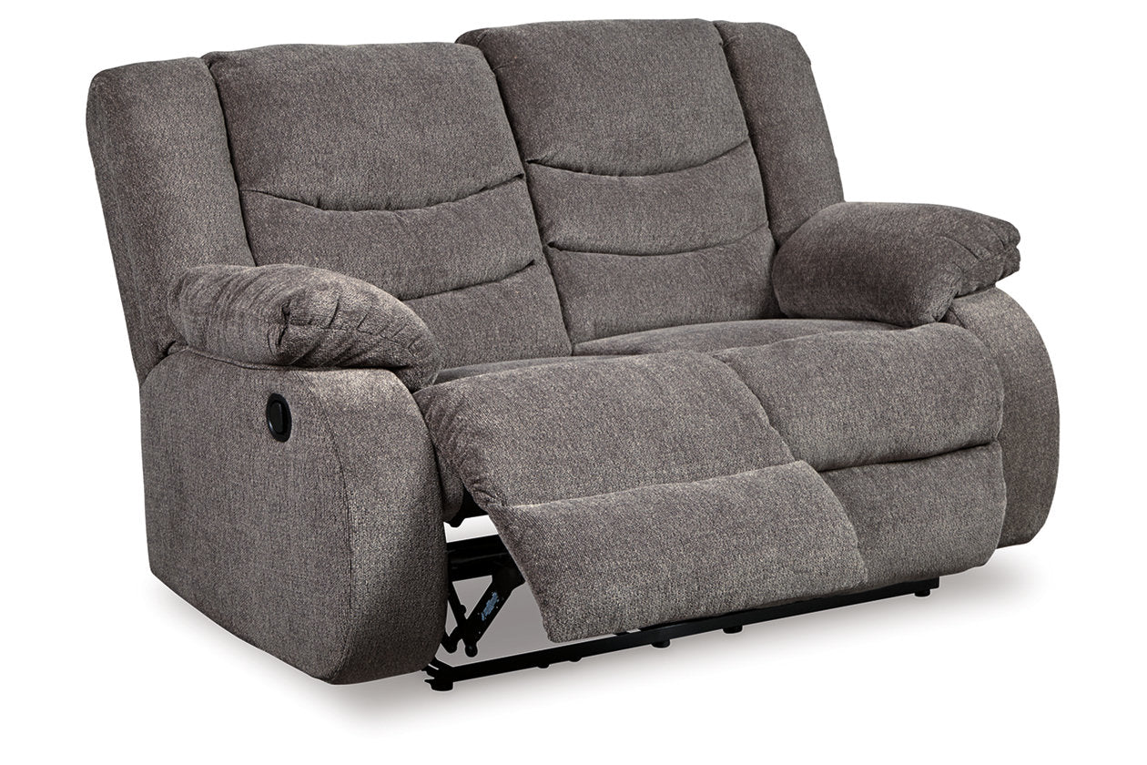 Tulen Gray Reclining Loveseat and Recliner - Ashley - Luna Furniture
