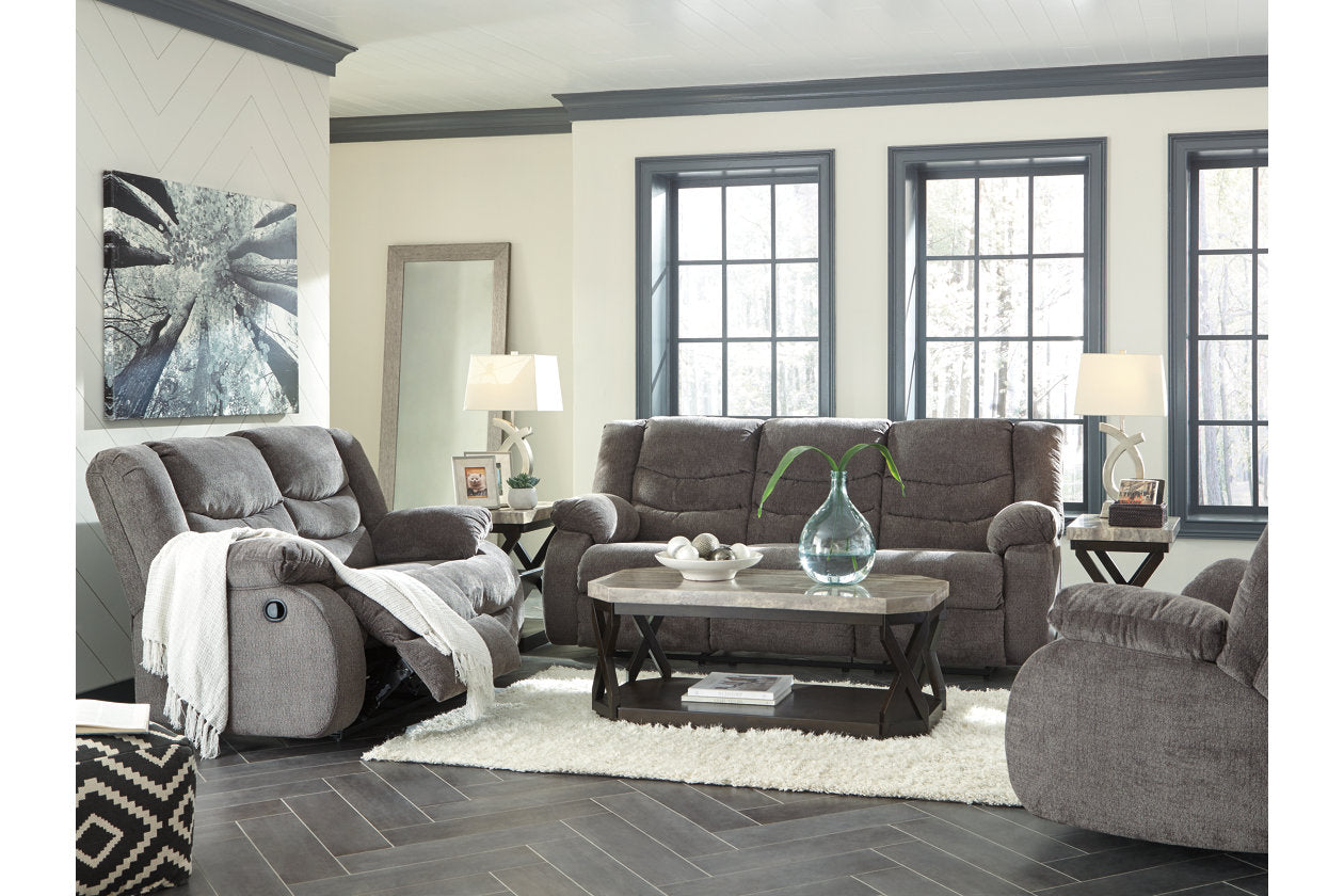 Tulen Gray Reclining Sofa, Loveseat and Recliner - Ashley - Luna Furniture