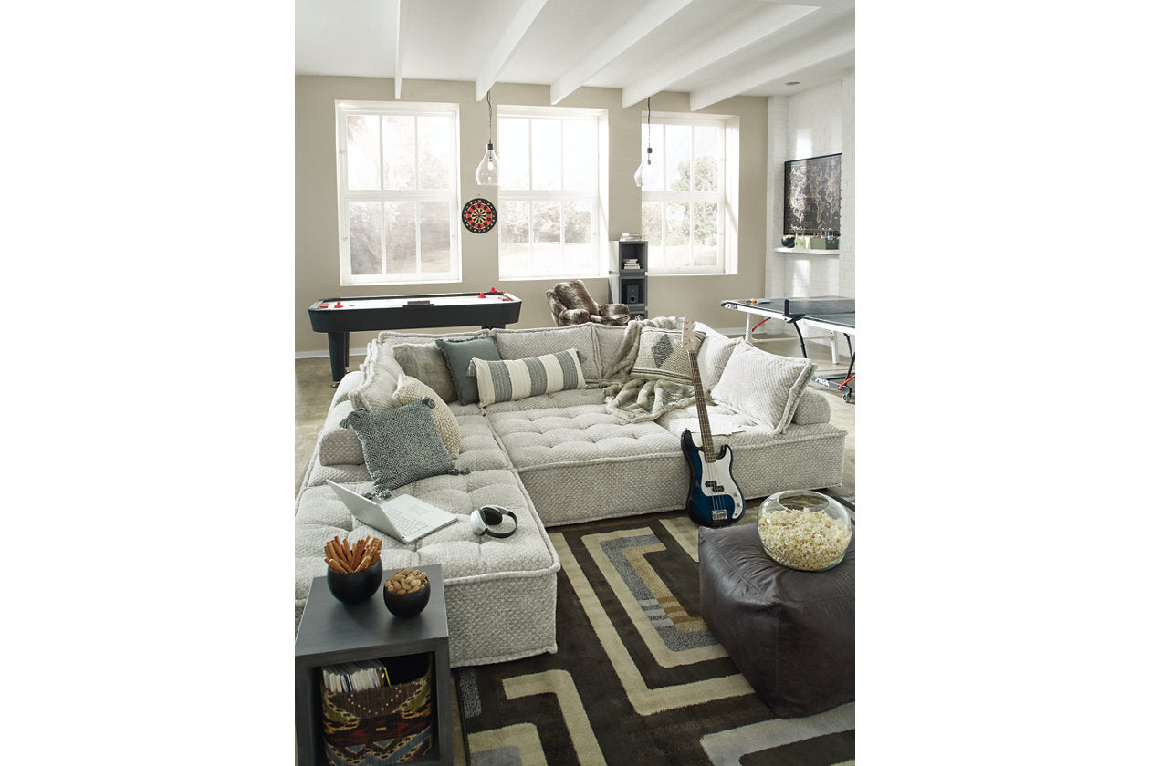 Bales Taupe 7-Piece Modular Seating - Ashley - Luna Furniture
