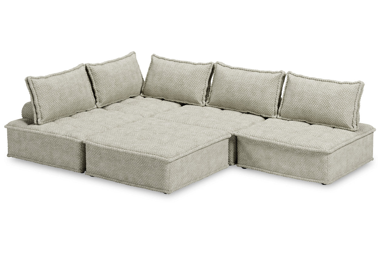 Bales Taupe 5-Piece Modular Seating - Ashley - Luna Furniture