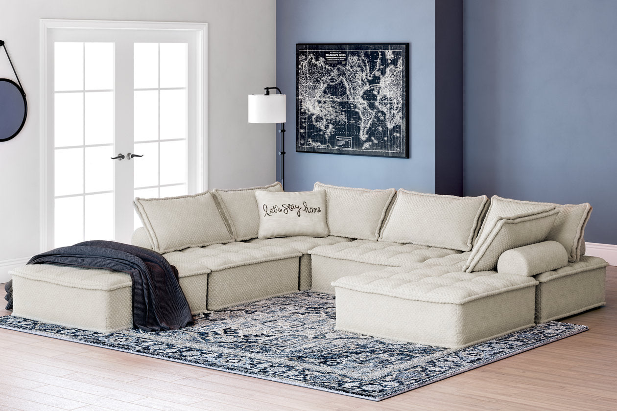 Bales Taupe 6-Piece Modular Seating - Ashley - Luna Furniture