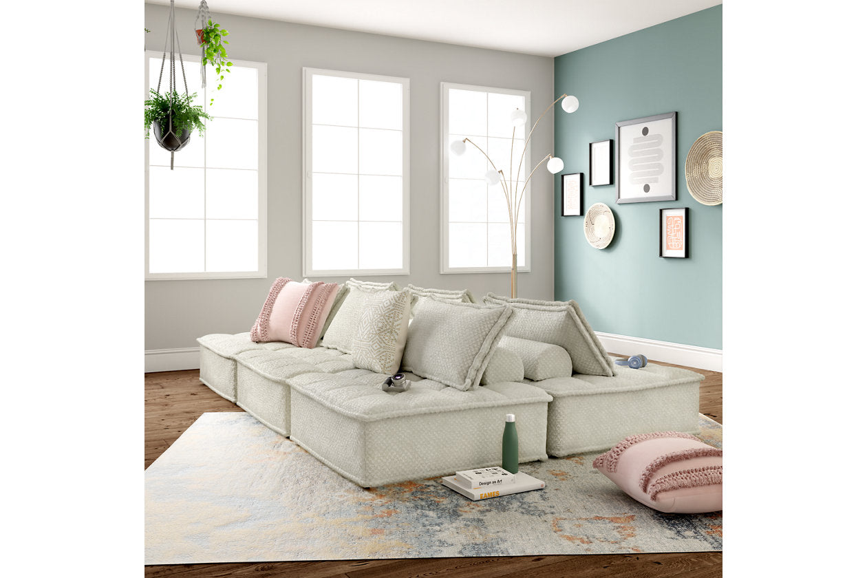 Bales Taupe 6-Piece Modular Seating - Ashley - Luna Furniture