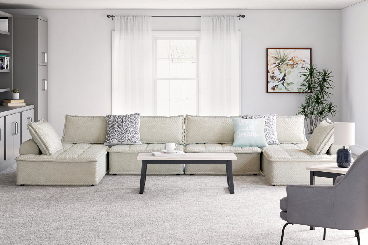 Bales Taupe 6-Piece Modular Seating - Ashley - Luna Furniture