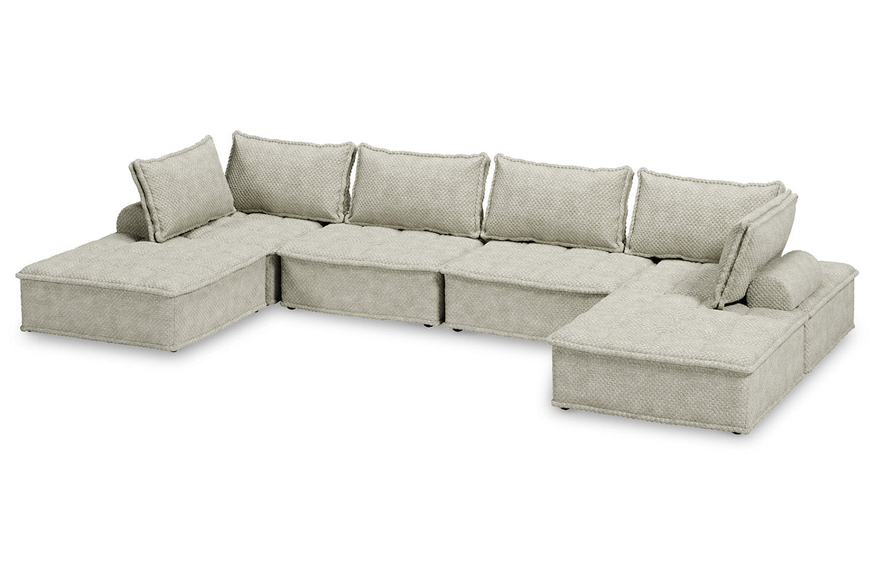 Bales Taupe 6-Piece Modular Seating - Ashley - Luna Furniture